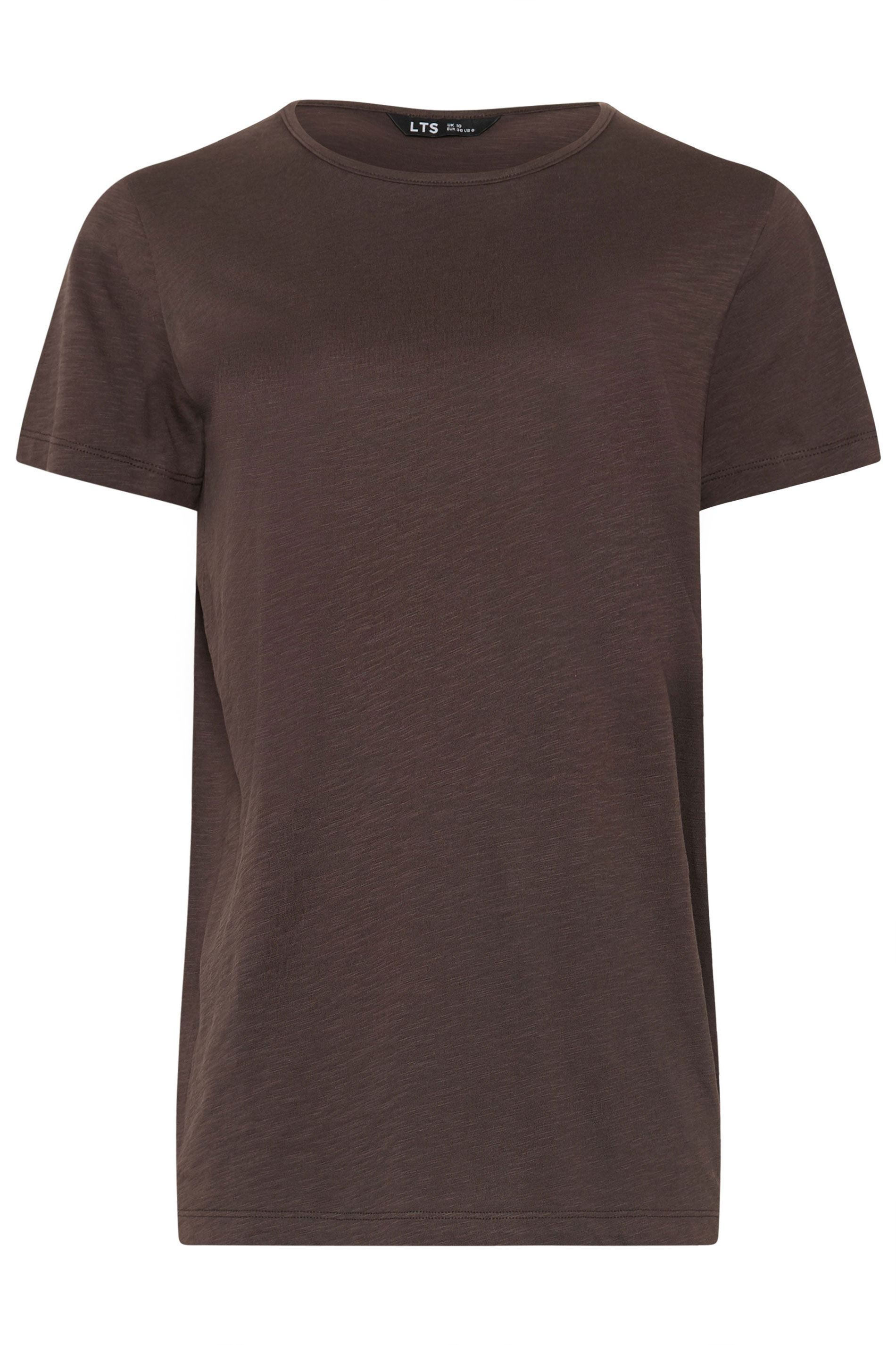 LTS Tall 3 PACK Women's Chocolate Brown & Light Blue Cotton V-Neck T-Shirts | Long Tall Sally 12