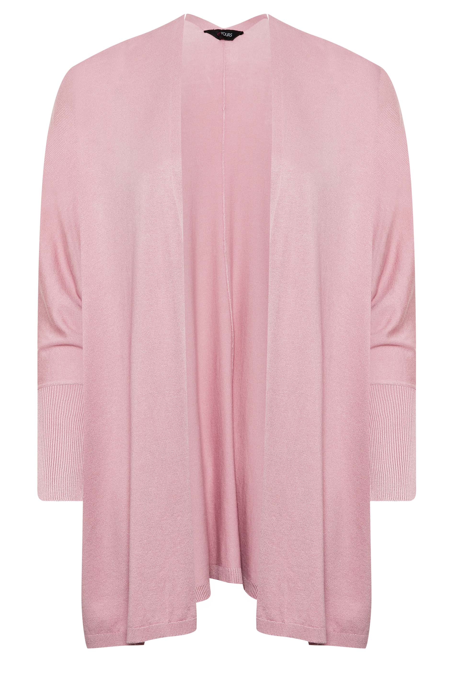YOURS Plus Size Pink Batwing Sleeve Cardigan | Yours Clothing