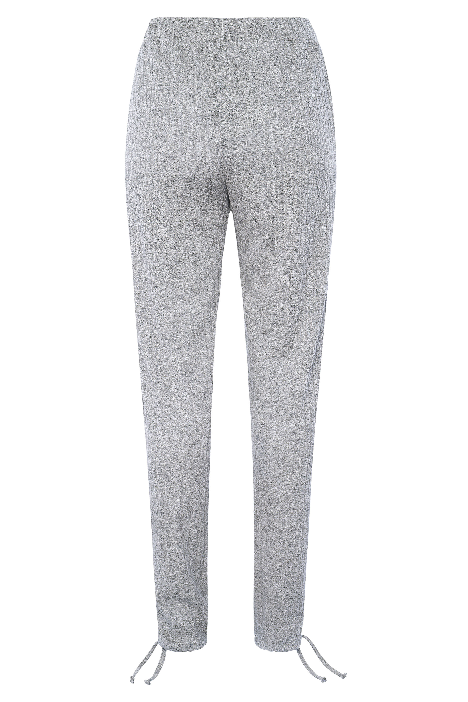 LTS Grey Ribbed Tie Hem Co-ord Joggers | Long Tall Sally