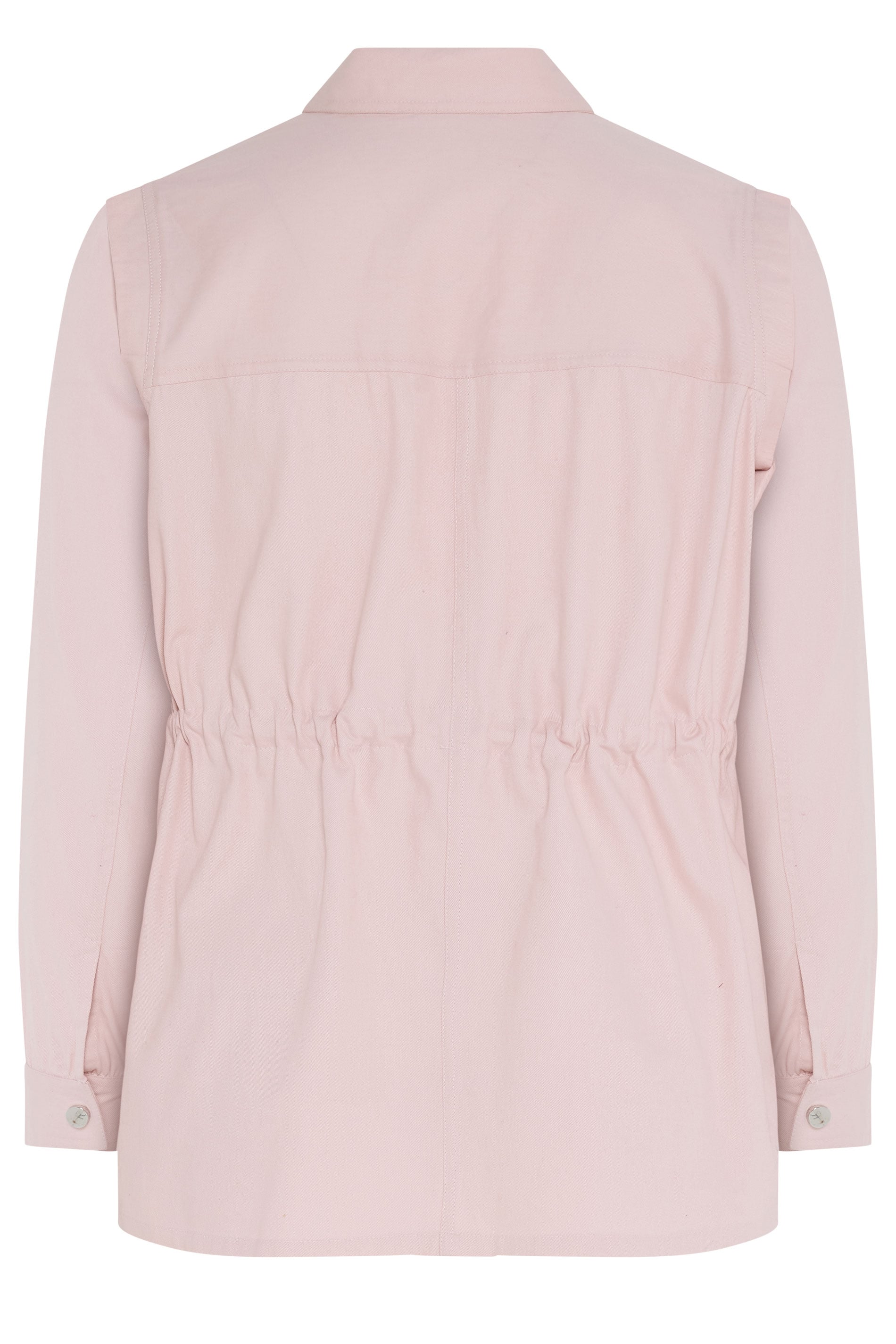 YOURS Plus Size Light Pink Carpenter Jacket | Yours Clothing 7