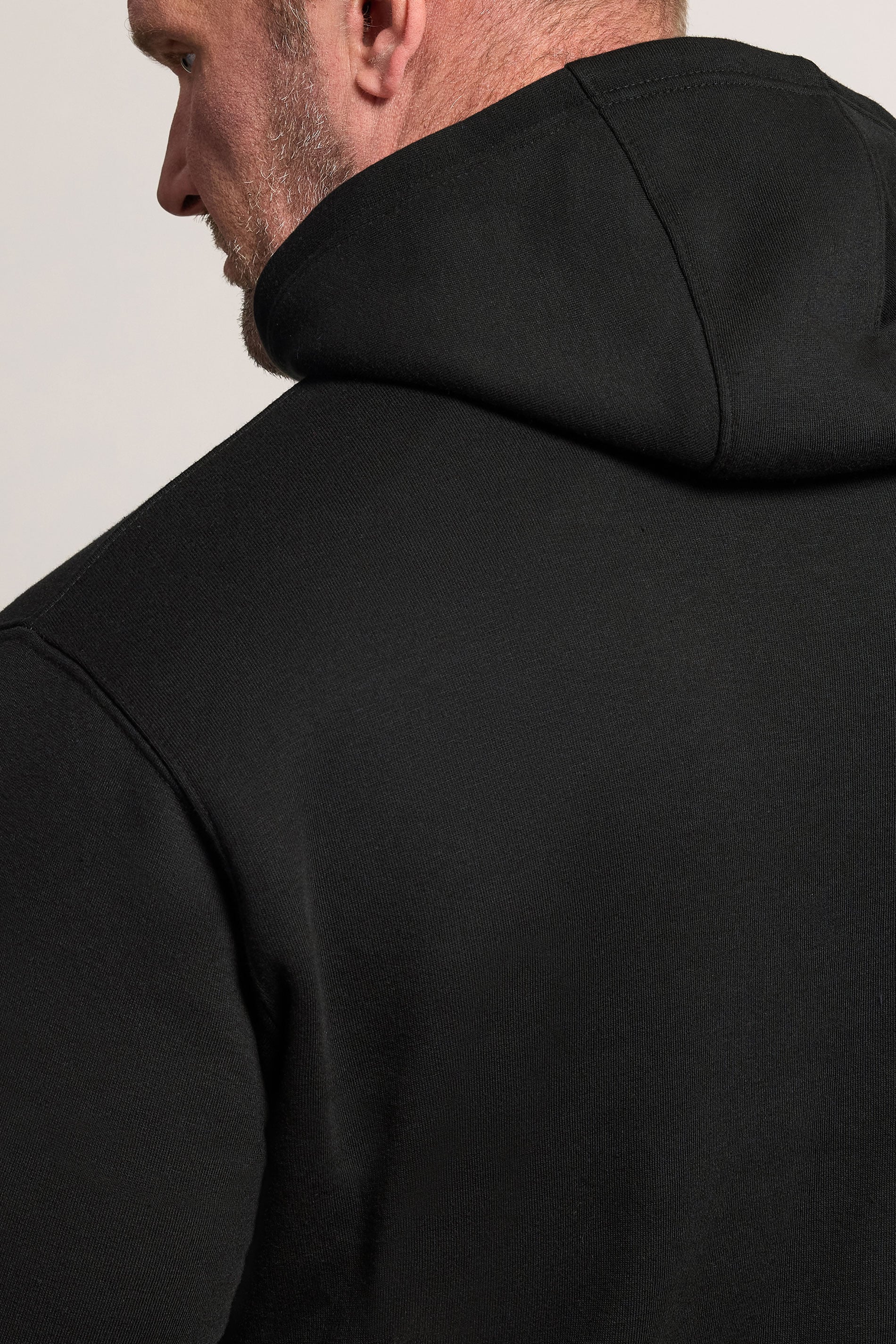 BadRhino Big & Tall Black Front Pocket Hoodie | BadRhino 4