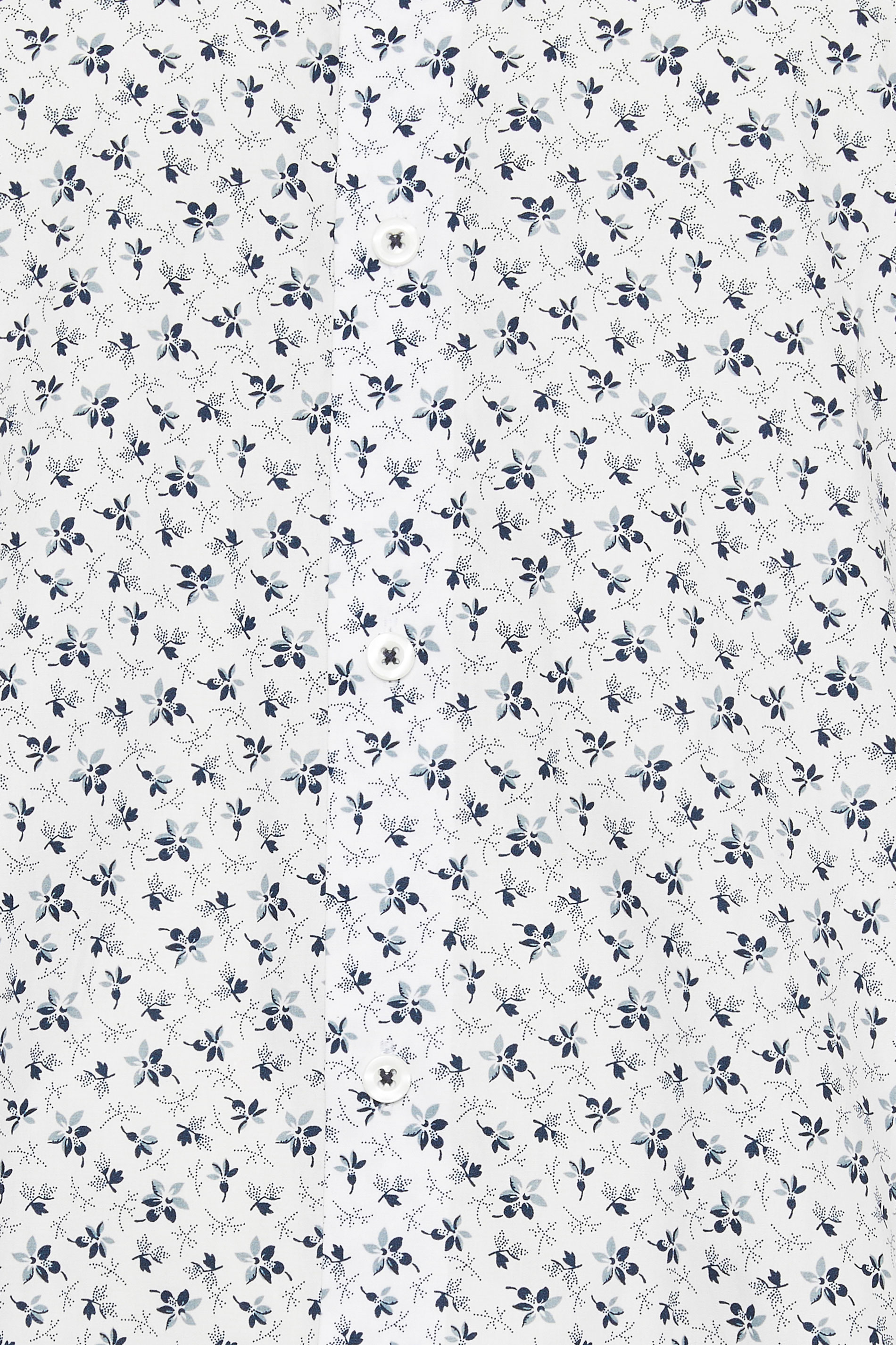 BadRhino Big & Tall Premium White & Blue Floral Print Long Sleeve Shirt | BadRhino 2
