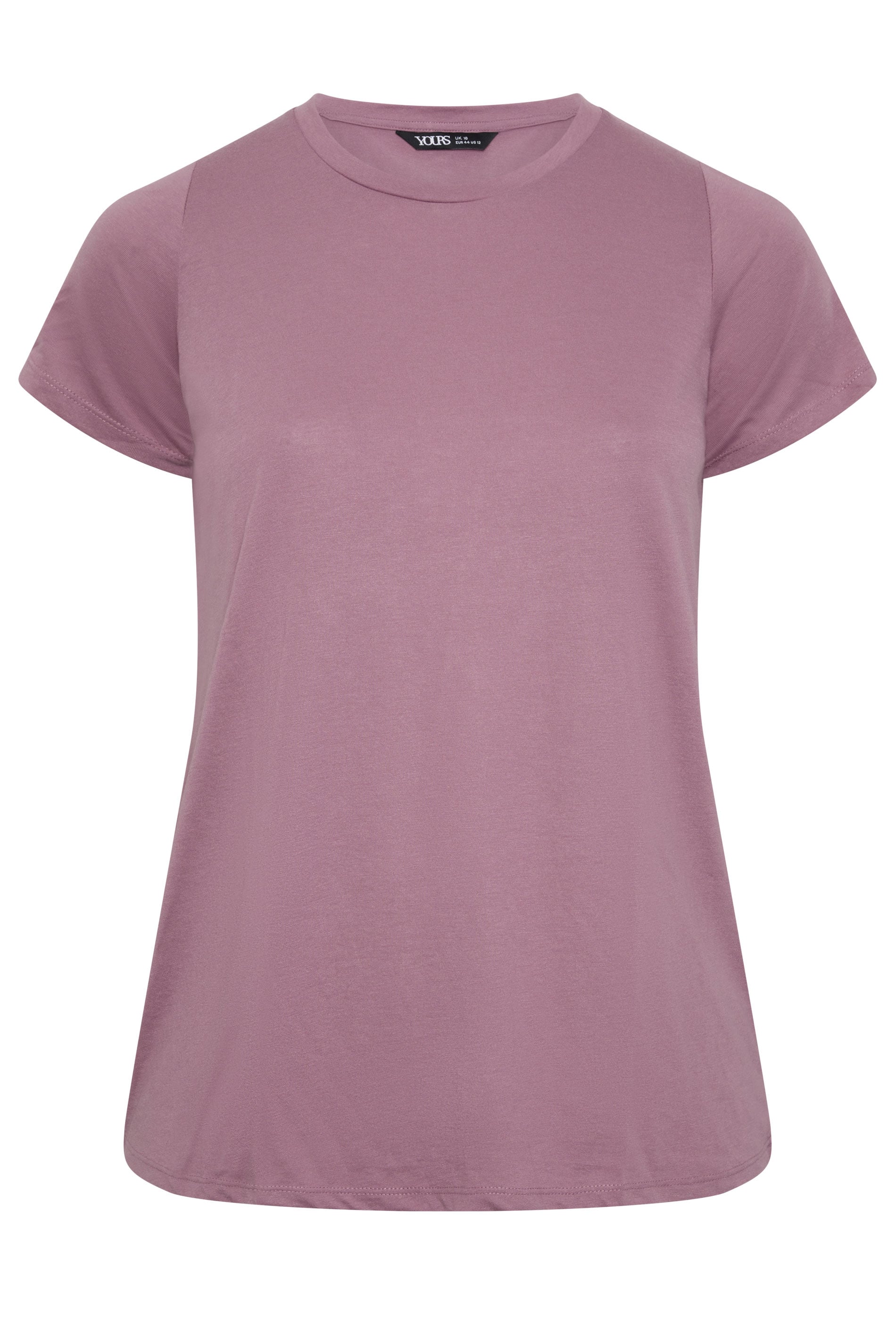 YOURS Plus Size Light Purple Core T-Shirt | Yours Clothing 5