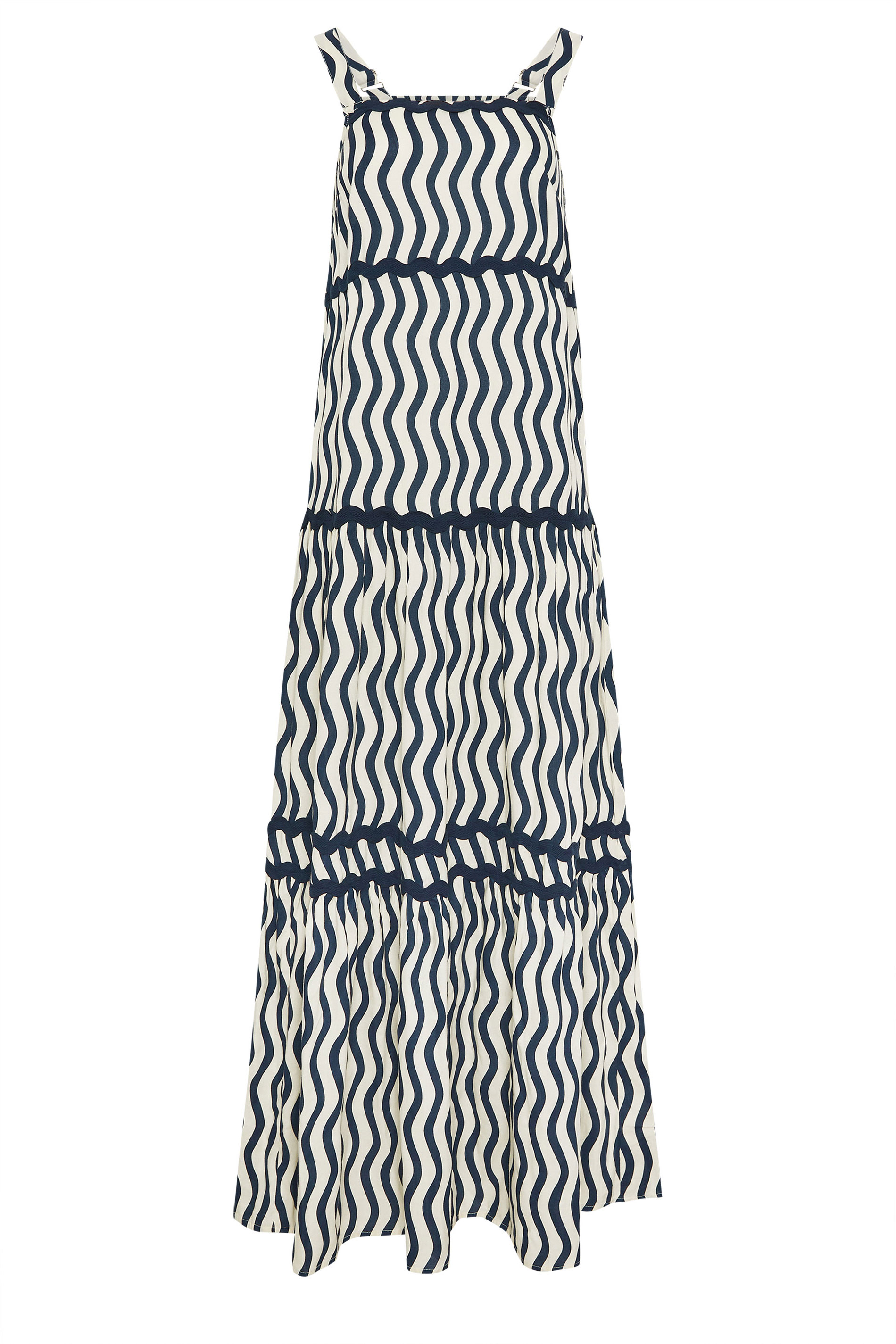 LTS Tall Women's Ivory White & Blue Swirl Maxi Dress | Long Tall Sally 6