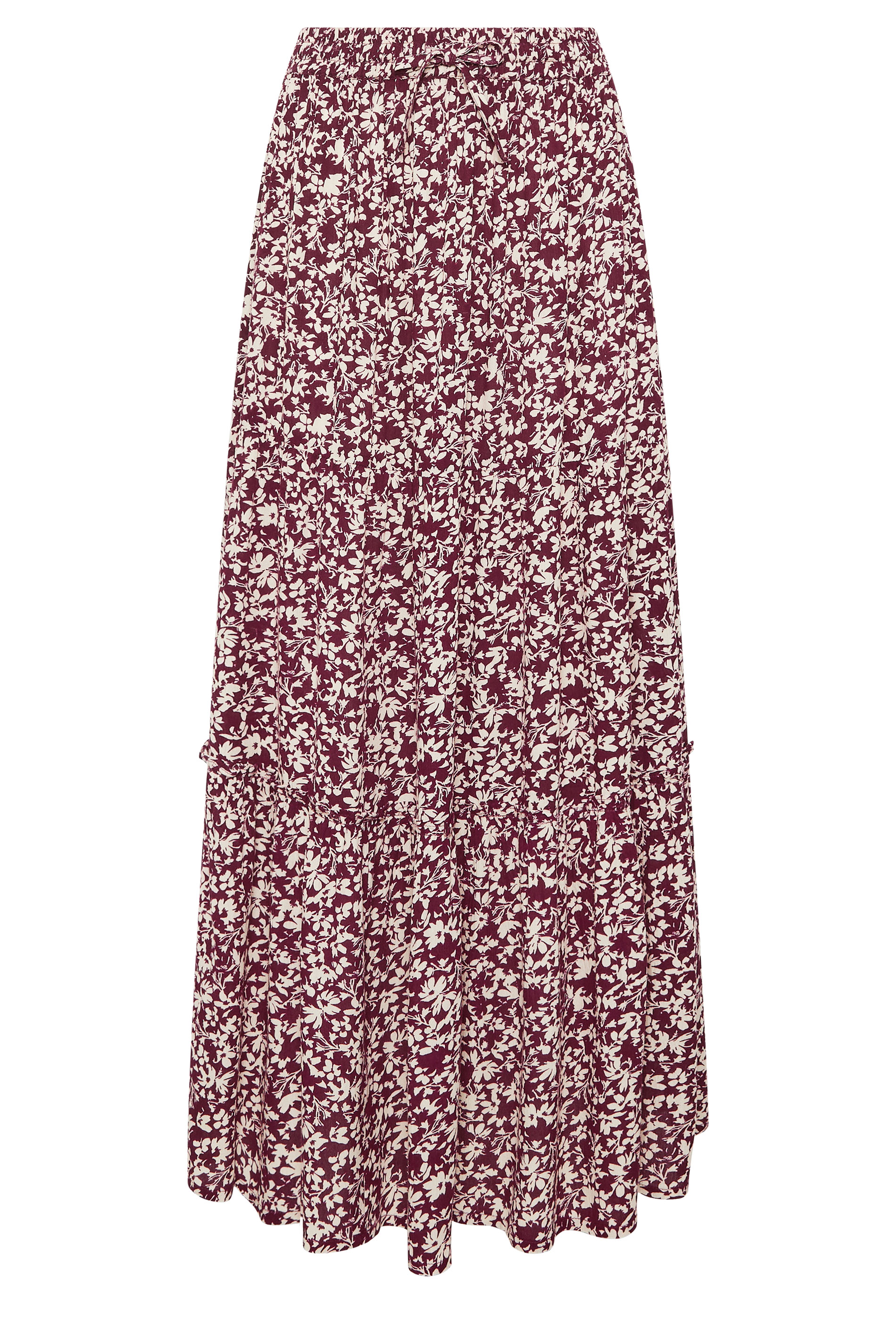 M&Co Purple Ditsy Floral Crinkle Maxi Skirt | M&Co 5
