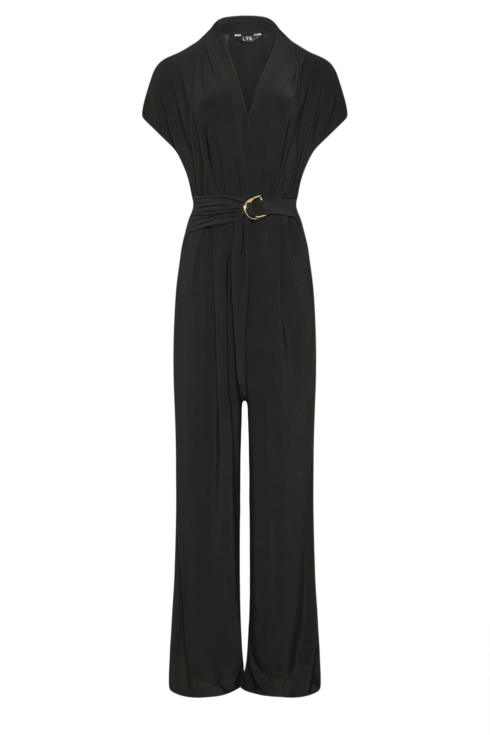 LTS Tall Women's Black Wrap Jumpsuit | Long Tall Sally