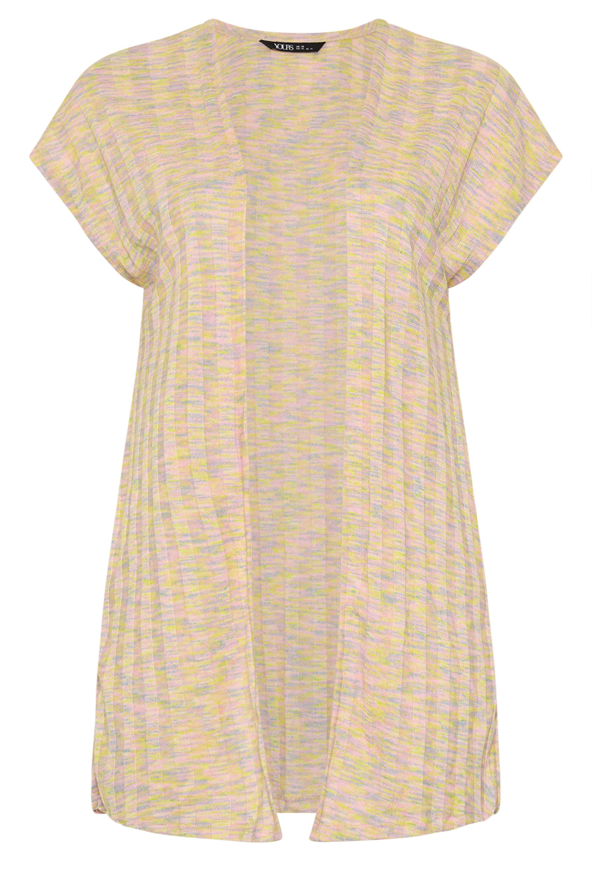 YOURS Plus Size Pink Ribbed Cardigan | Yours Clothing 5