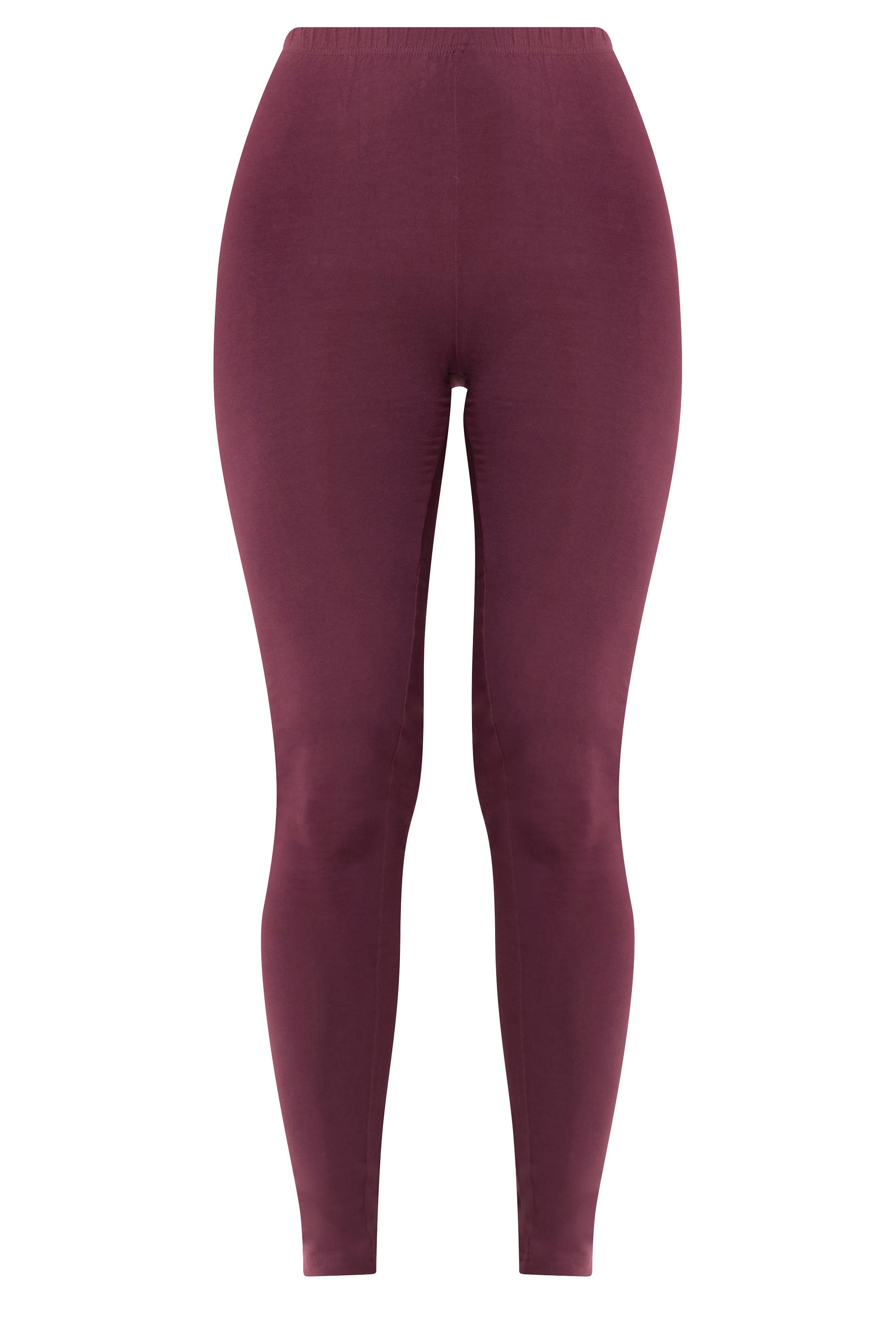 LTS Tall Women's Burgundy Red Cotton Stretch Leggings | Long Tall Sally 5
