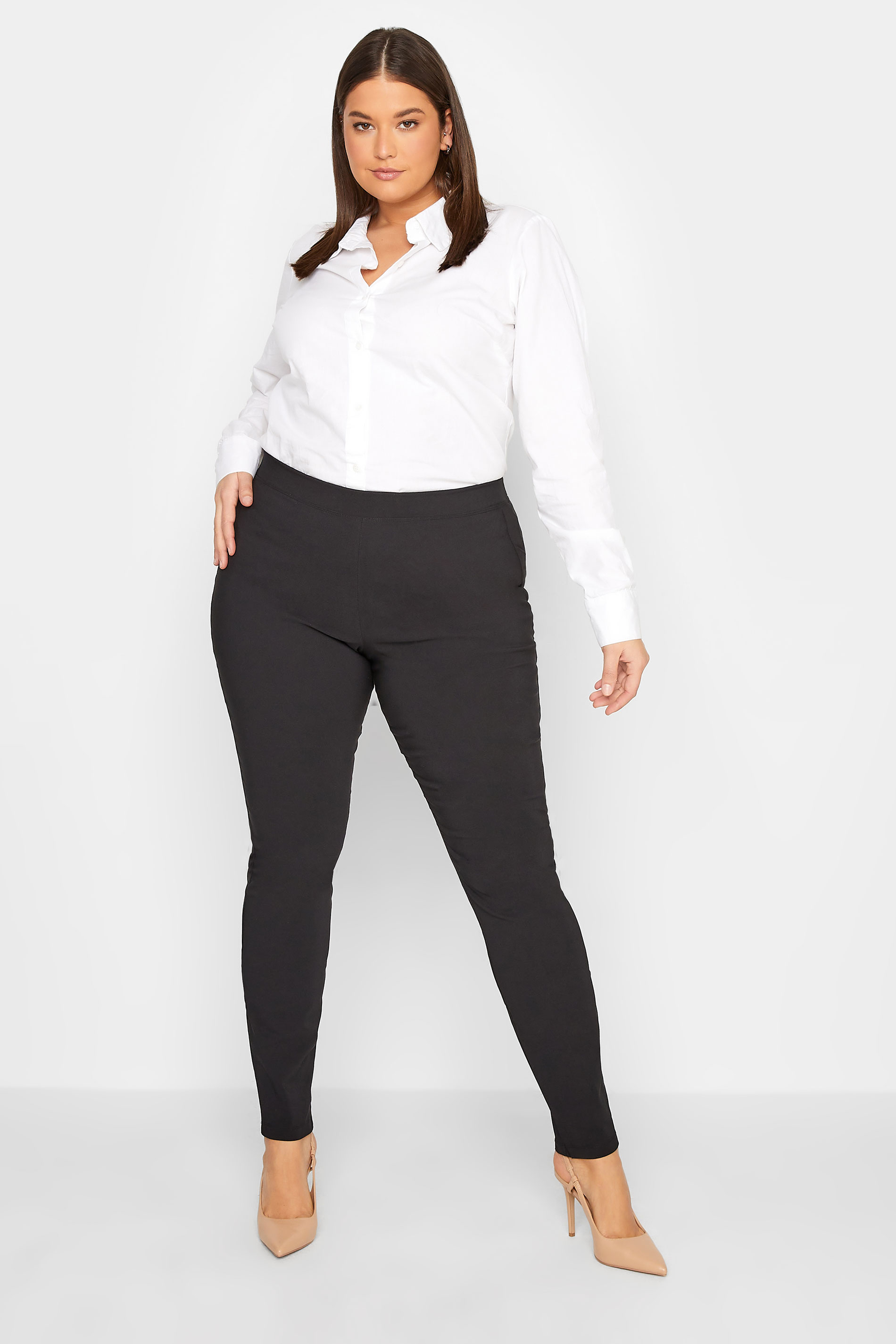 LTS Tall Women's Black Skinny Leg Trousers | Long Tall Sally 2