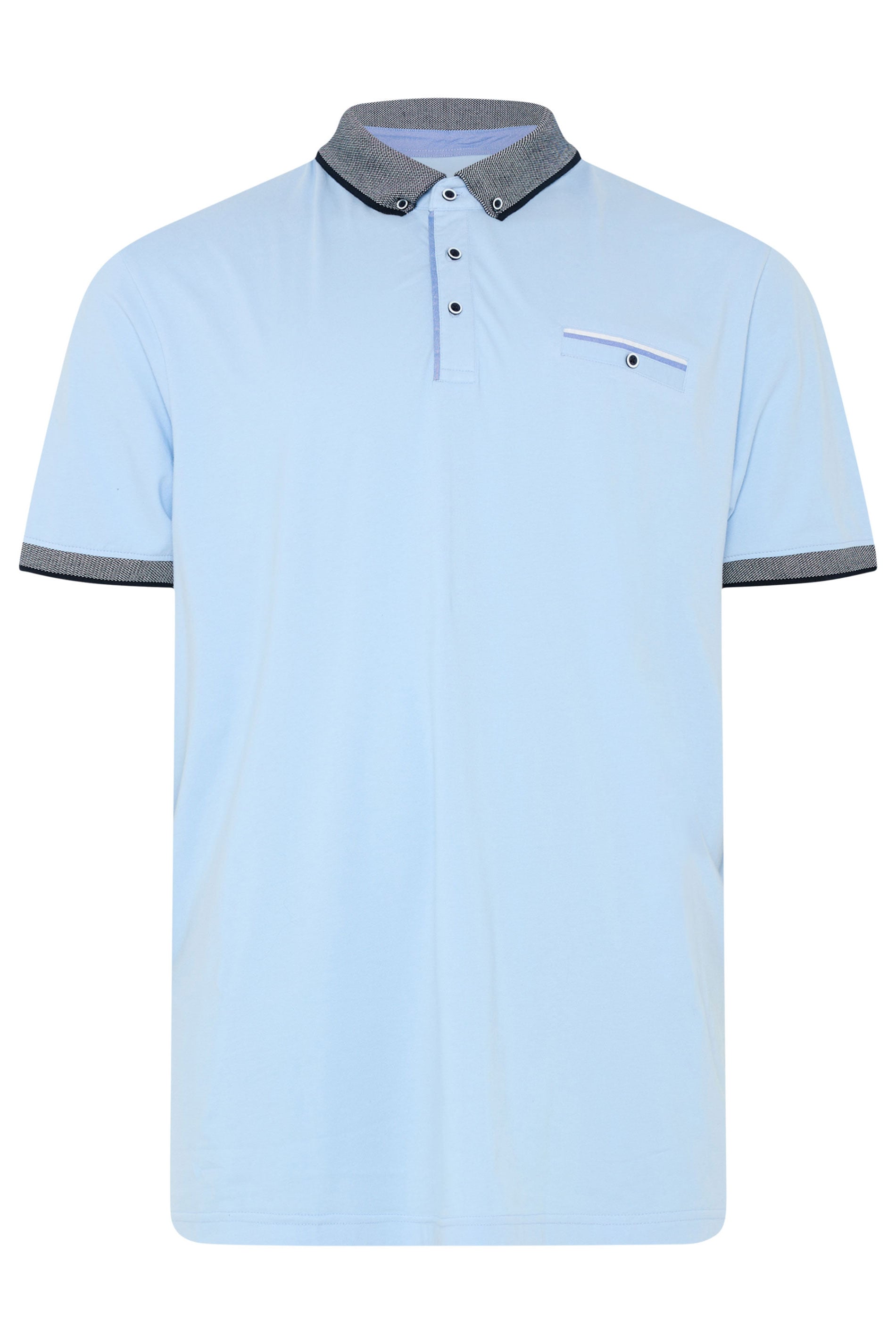 BadRhino Big & Tall Blue Chambray Pocket Polo Shirt | BadRhino 7