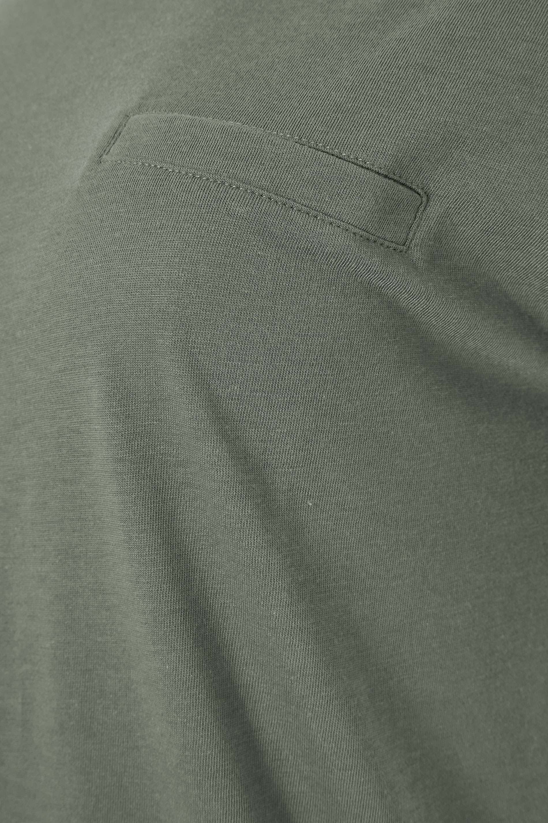 Grande taille  Tops Grande taille  Tops Casual | SUSTAINABLE - T-Shirt Vert Kaki Bio à Poche - XC07702