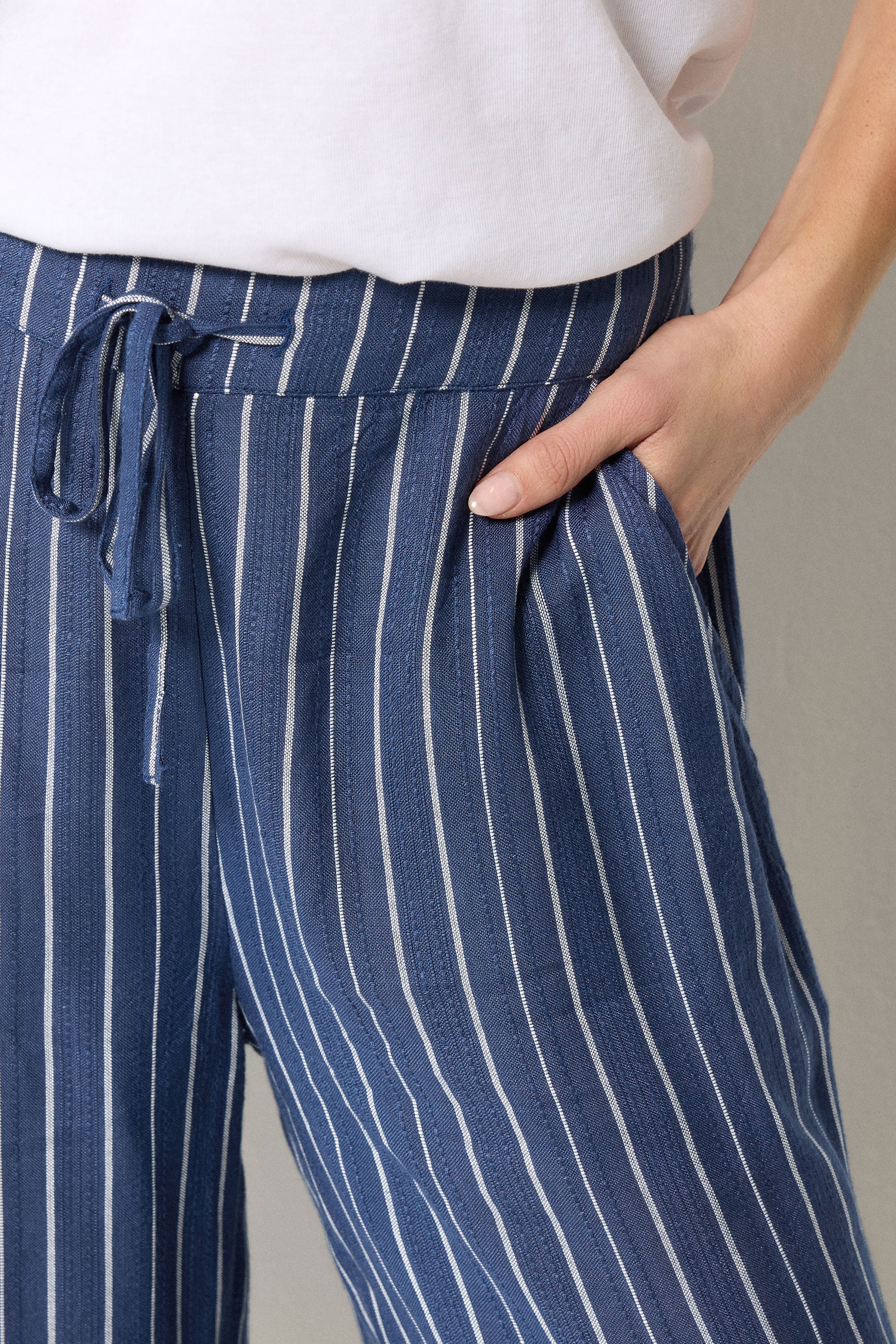 M&Co Blue Stripe Culottes | M&Co 4