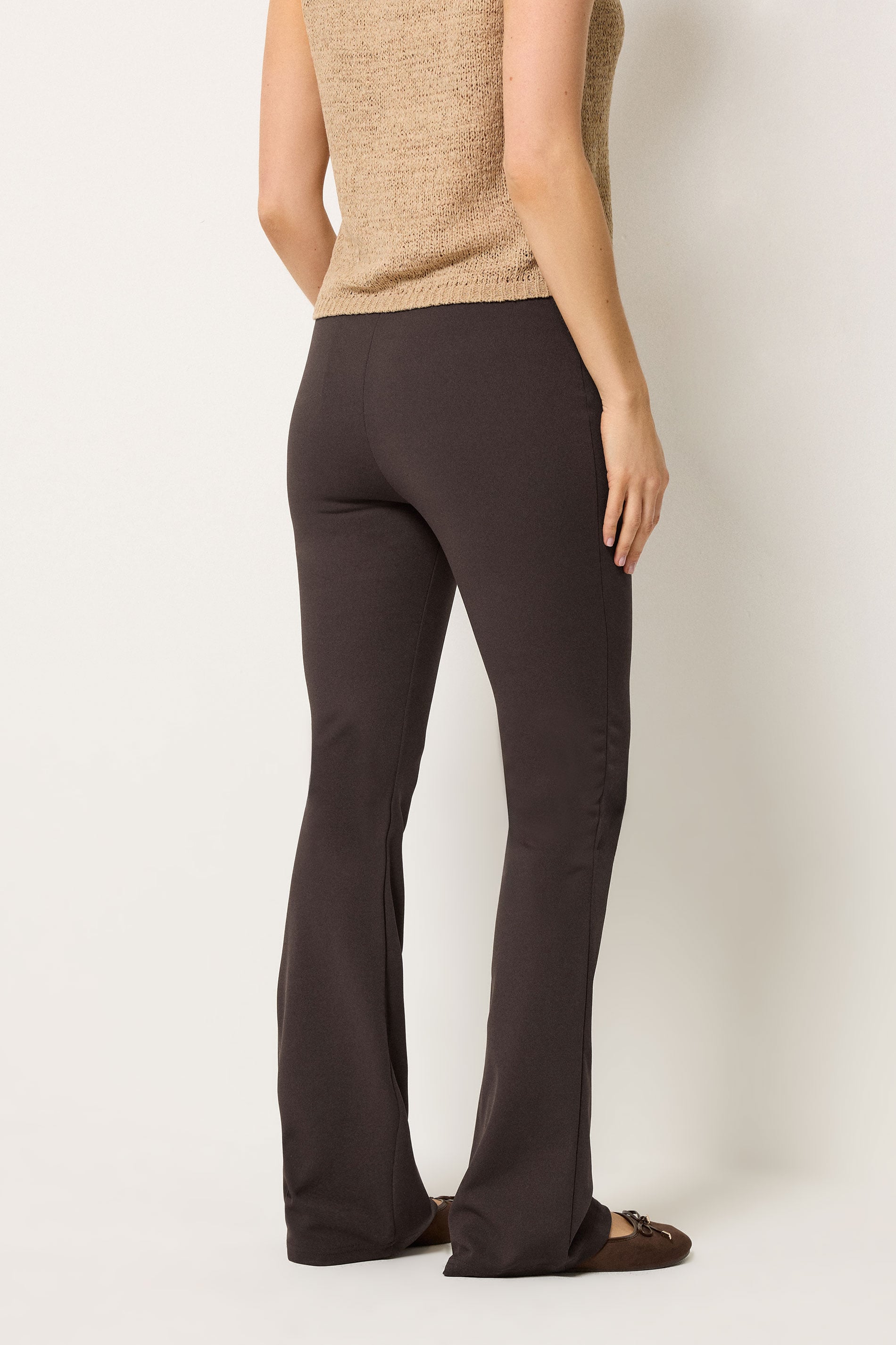 LTS Tall Women's Chocolate Brown Flared Trousers | Long Tall Sally 4