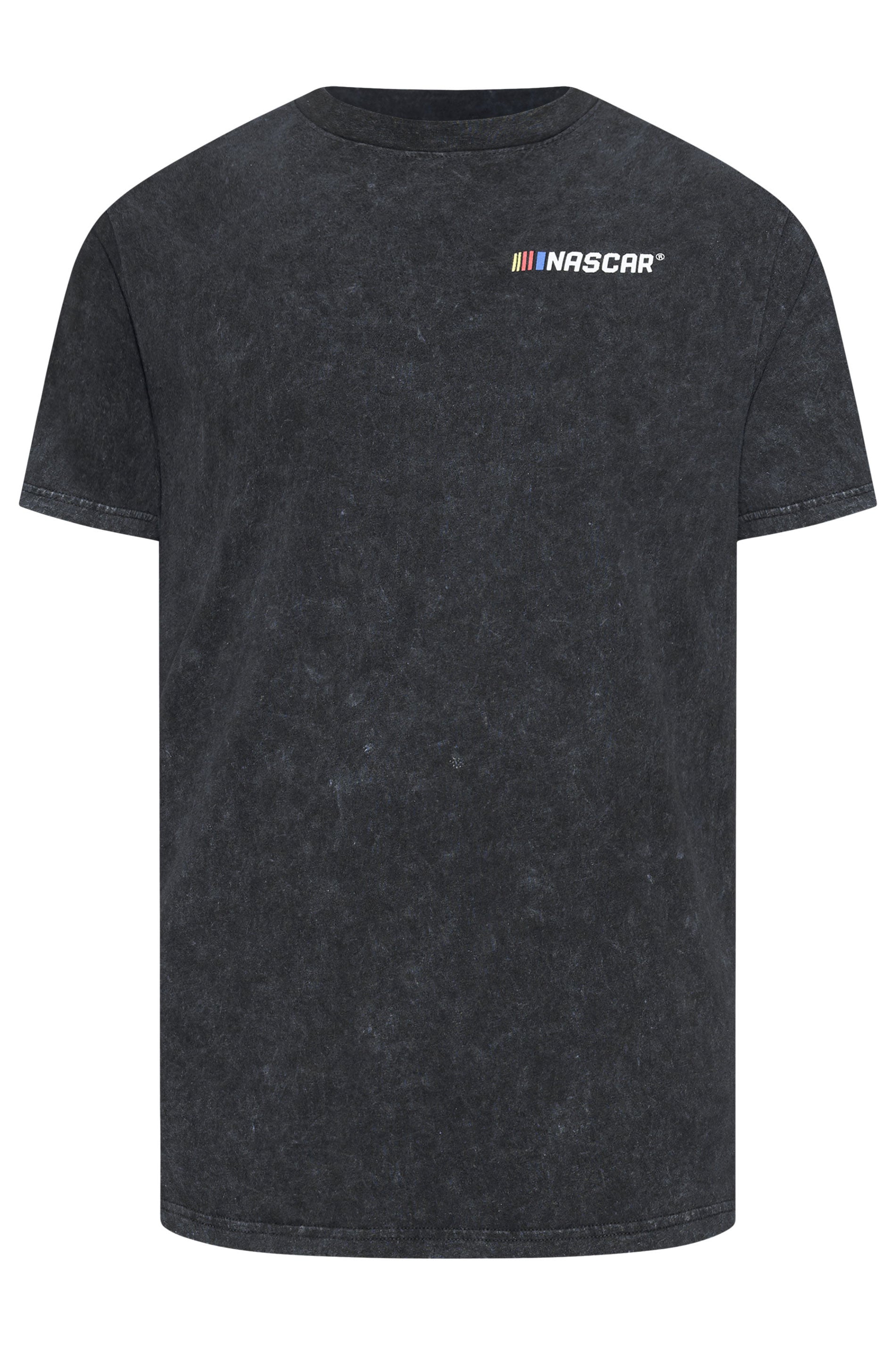 BadRhino Big & Tall Black Acid Wash Nascar Graphic T-Shirt | BadRhino 6