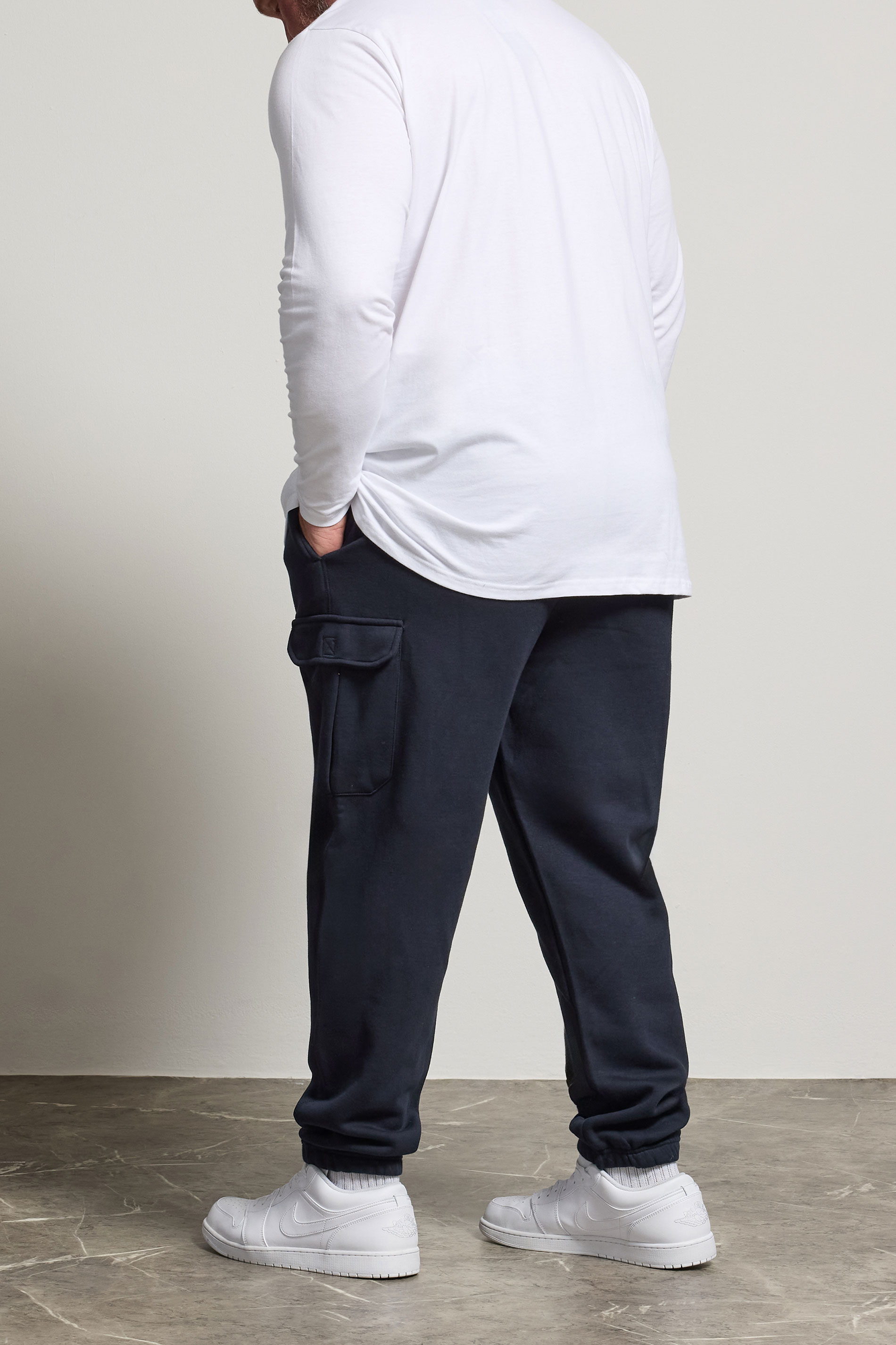 BadRhino Big & Tall Navy Blue Cargo Joggers | BadRhino 2