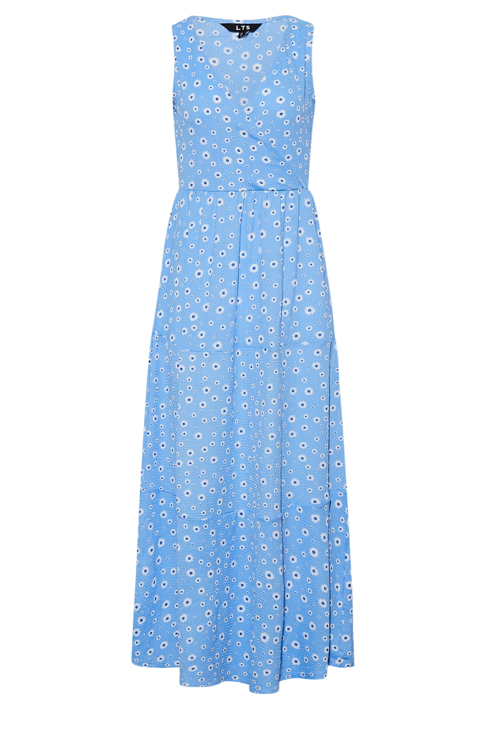 LTS Tall Women's Blue Daisy Print Maxi Dress | Long Tall Sally 2