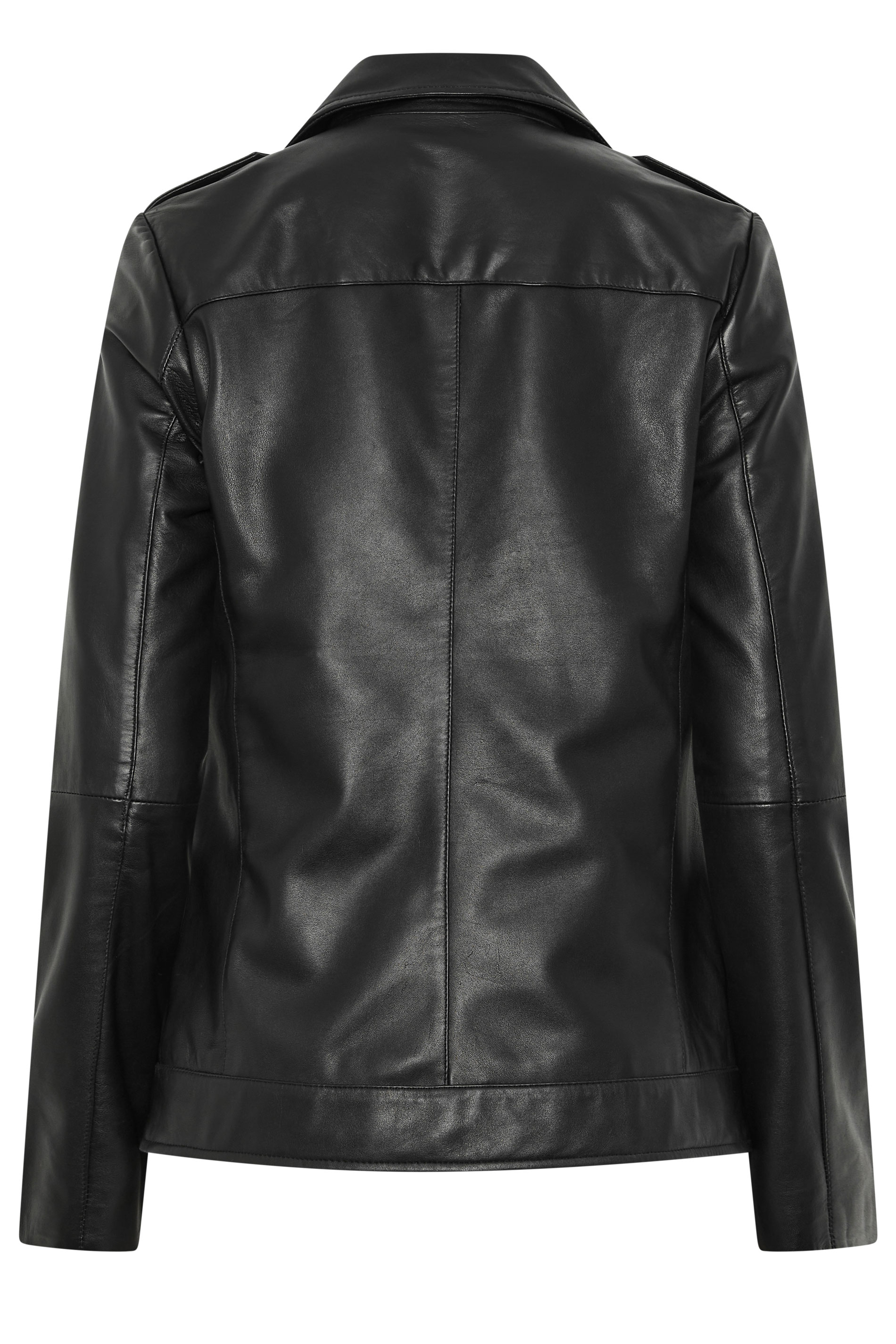 LTS PREMIUM Tall Women's Black Leather Jacket | Long Tall Sally 6