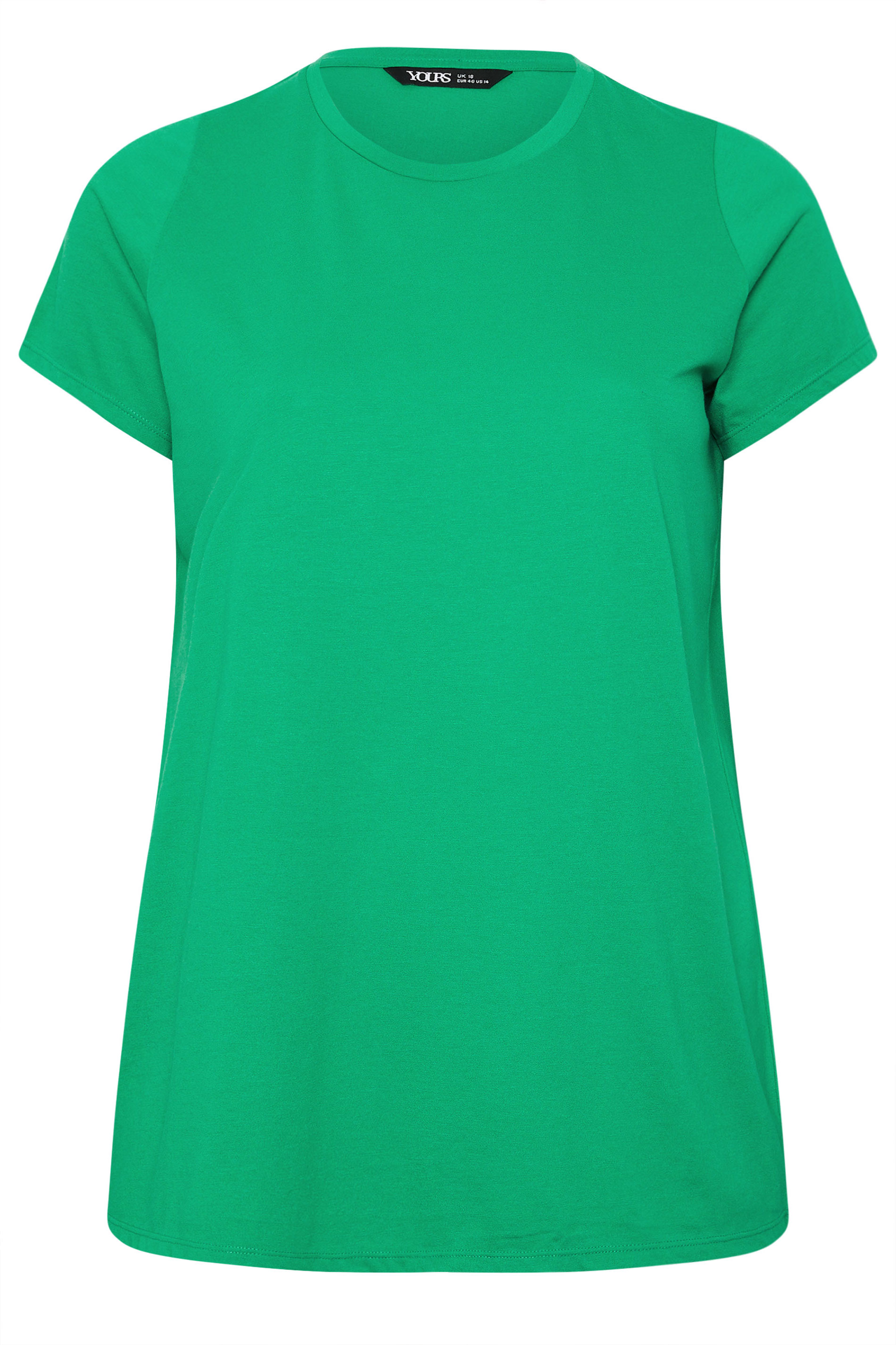 YOURS Plus Size Green Core Basic T-Shirt | Yours Clothing 5