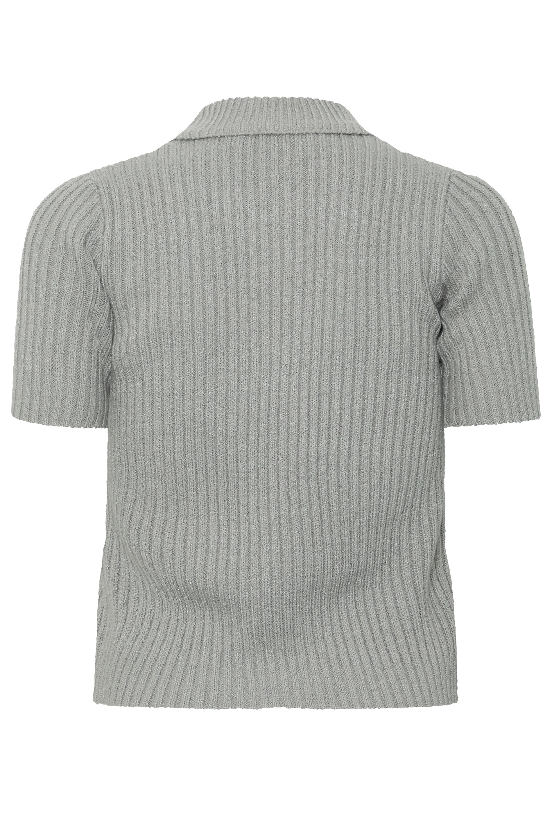 PixieGirl Petite Women's Grey Short Sleeve Knitted Zip Cardigan | PixieGirl 2