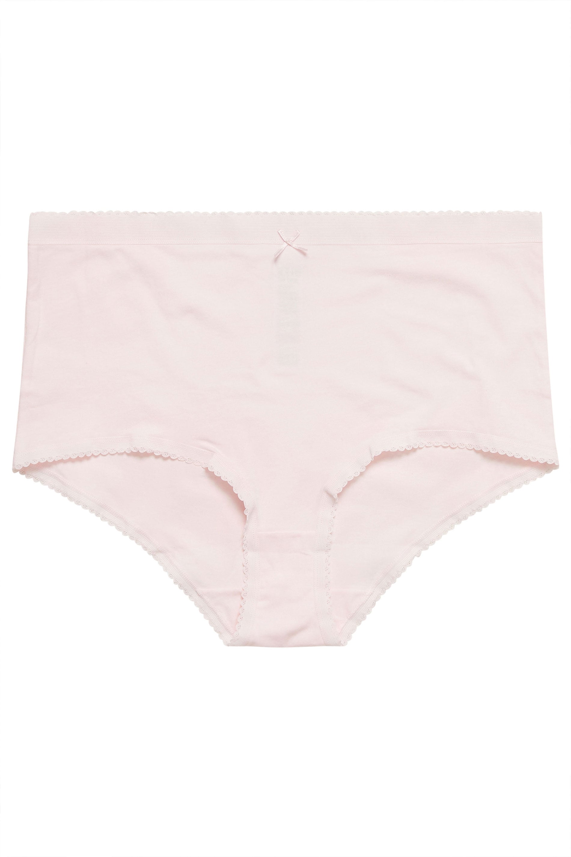 YOURSET 5 PACK Plus Size Pink & Grey Heart Full Briefs | Yours Clothing 9