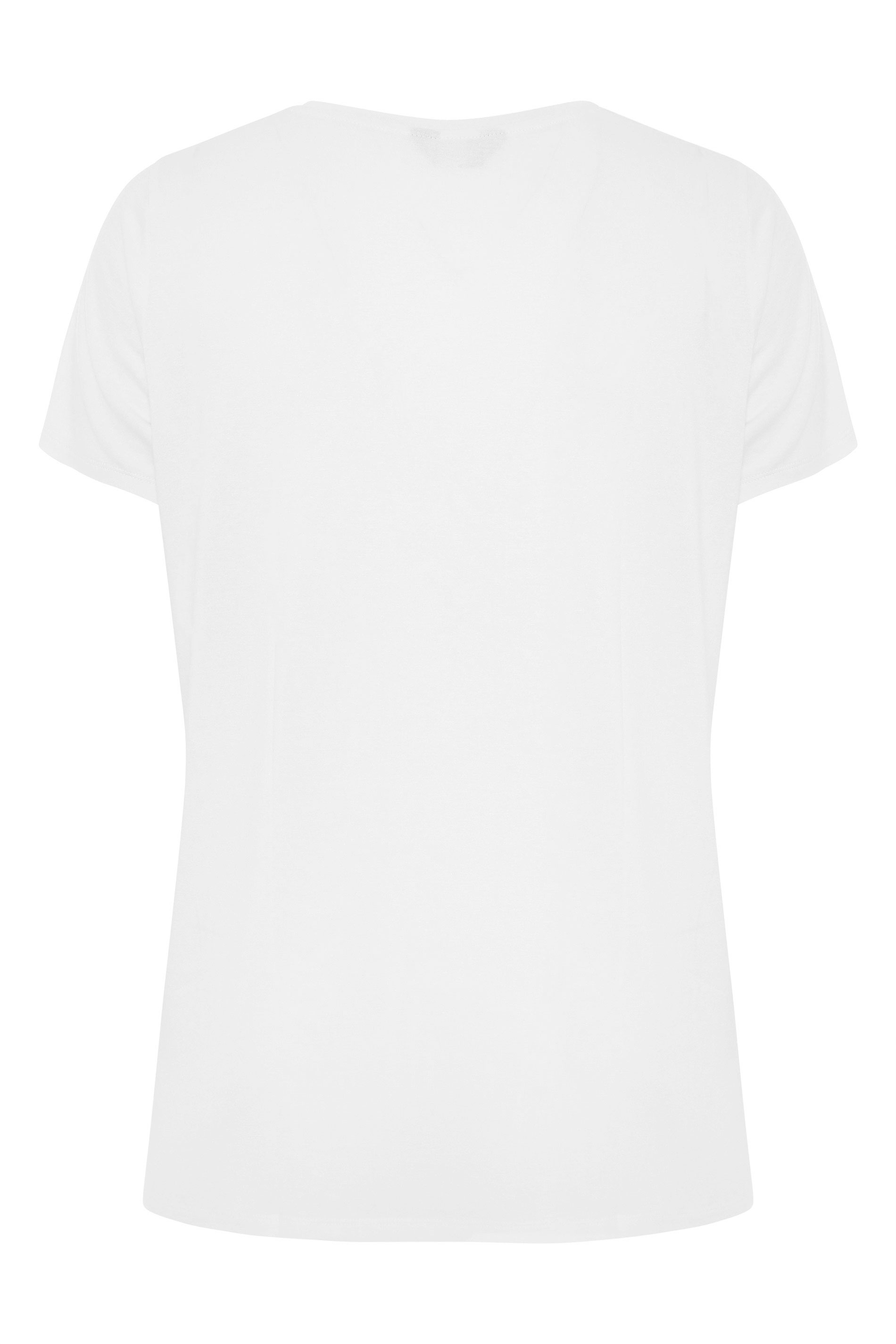 Grande taille  Tops Grande taille  Tops Casual | T-Shirt Blanc Slogan 'Made With Love' - CP04095