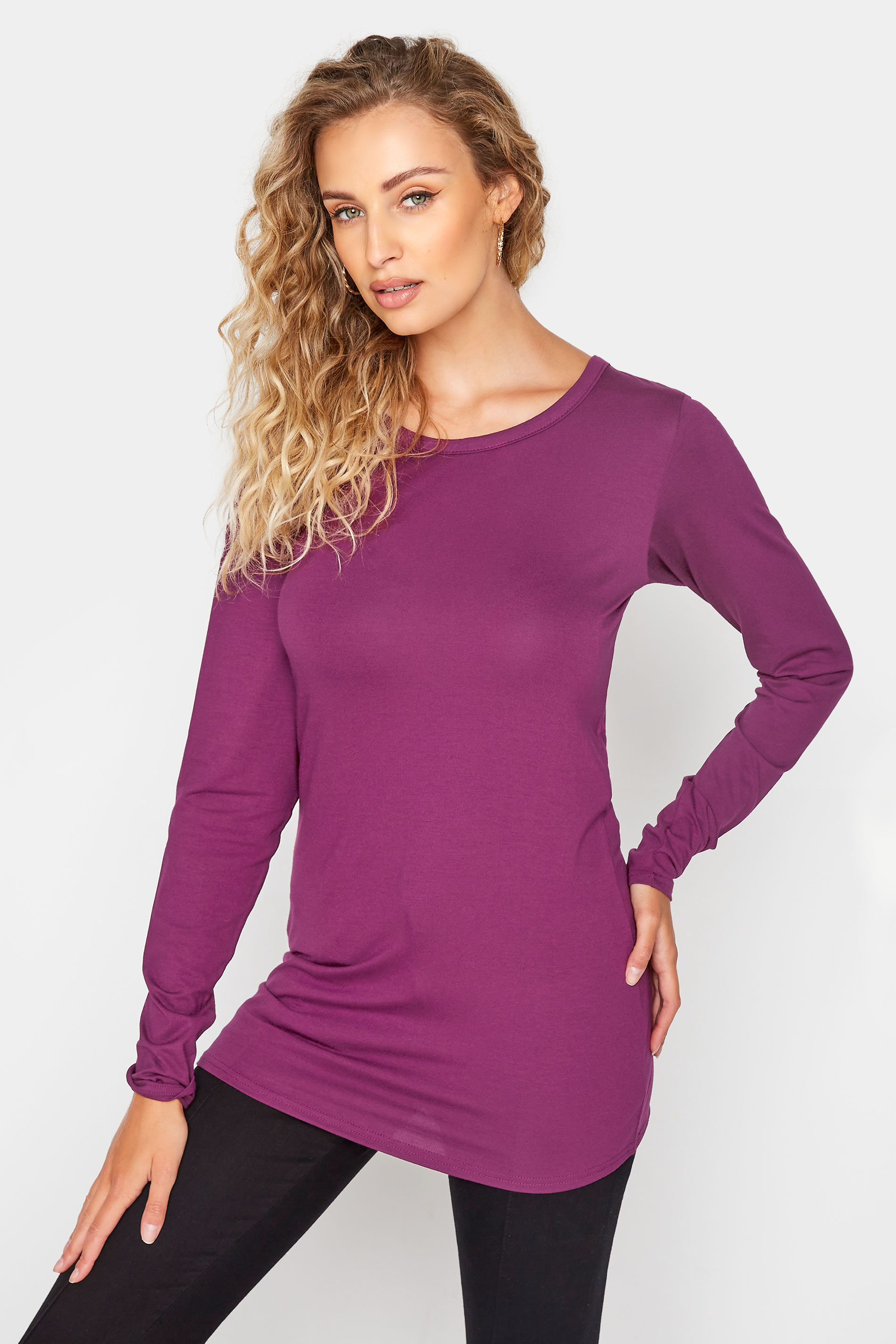 LTS Tall Purple Long Sleeve T-Shirt 1