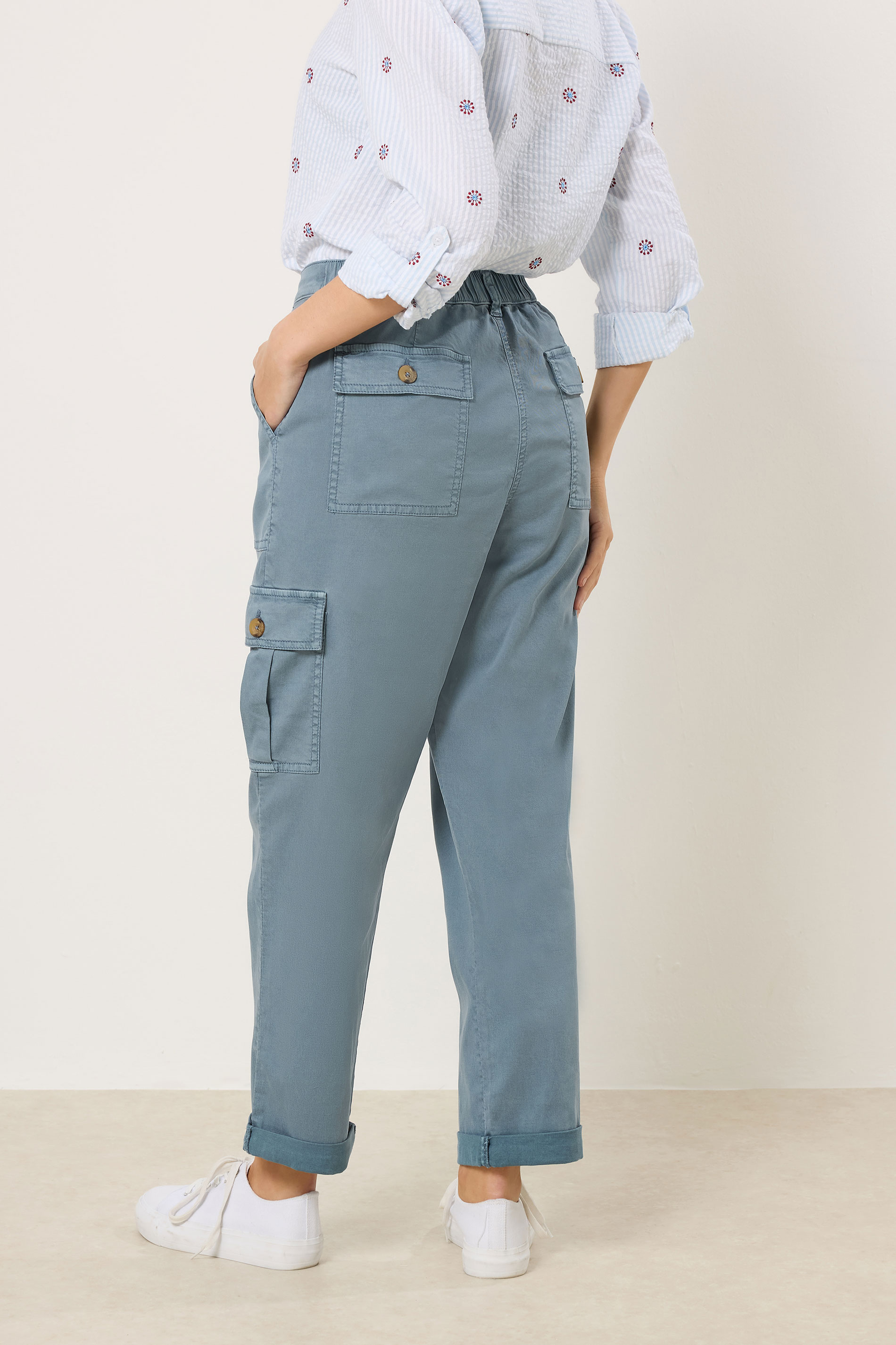 M&Co Blue Cargo Trousers | M&Co 2