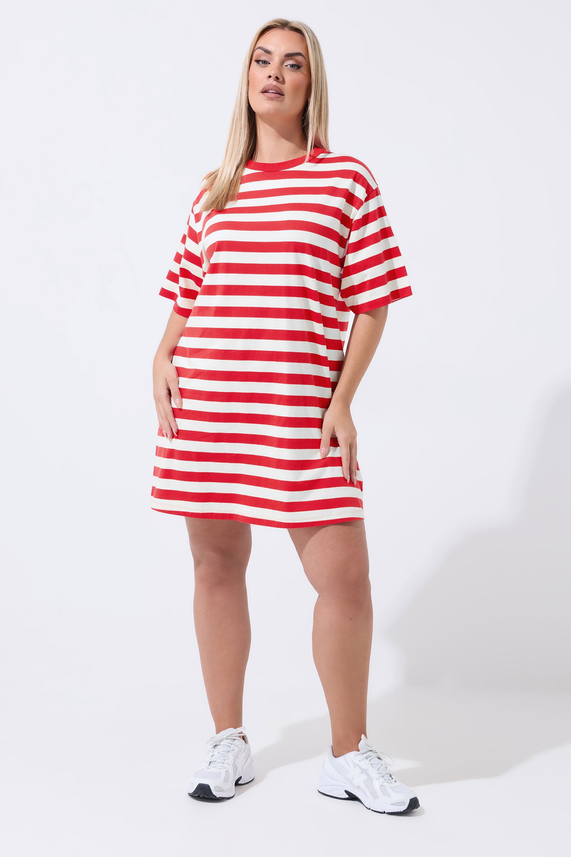 LIMITED COLLECTION Plus Size Red Stripe Dress | Yours Clothing 3