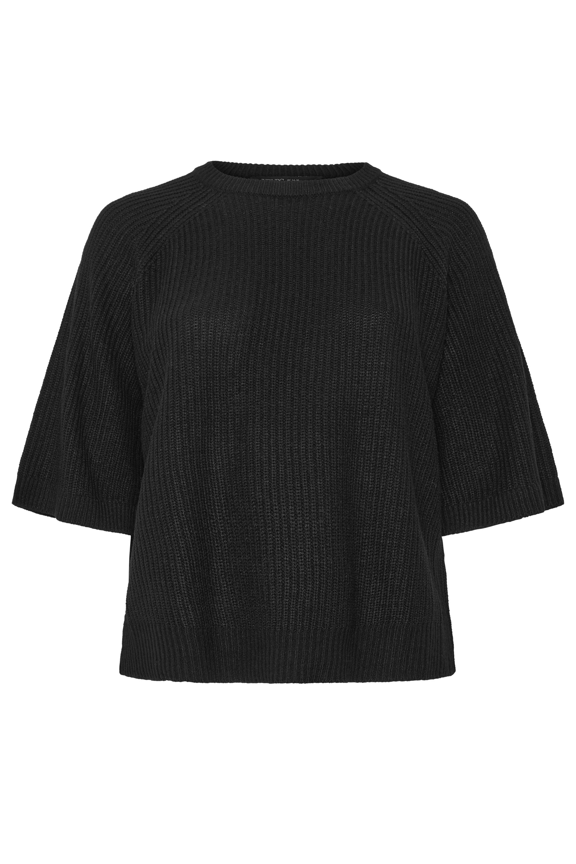 YOURS Plus Size Black Knitted Top | Yours Clothing 6