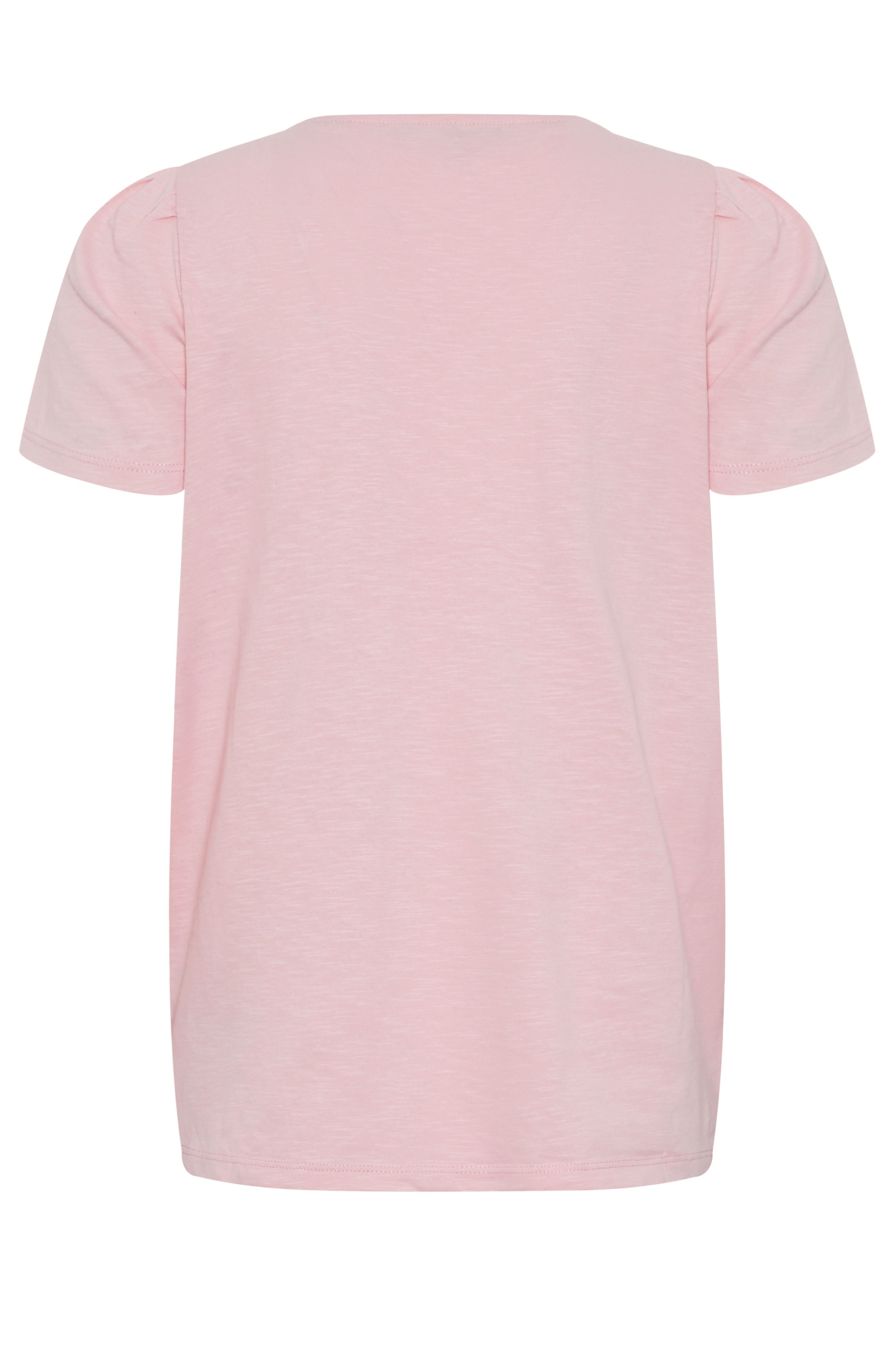 M&Co Petite Pink Short Sleeve Frill Cotton Blouse | M&Co 6