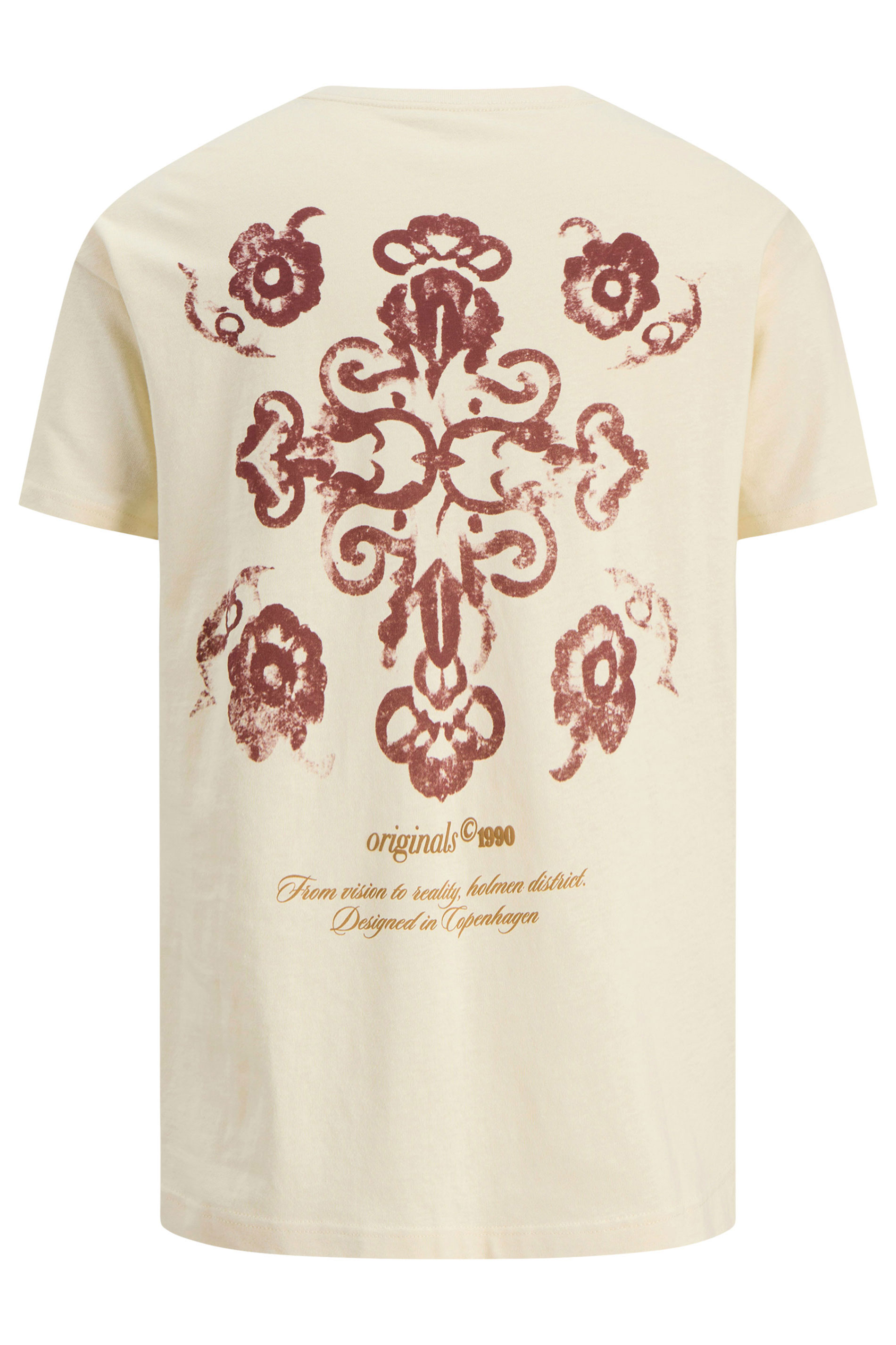 JACK & JONES Big & Tall Antique White Back Graphic Tee | BadRhino 5