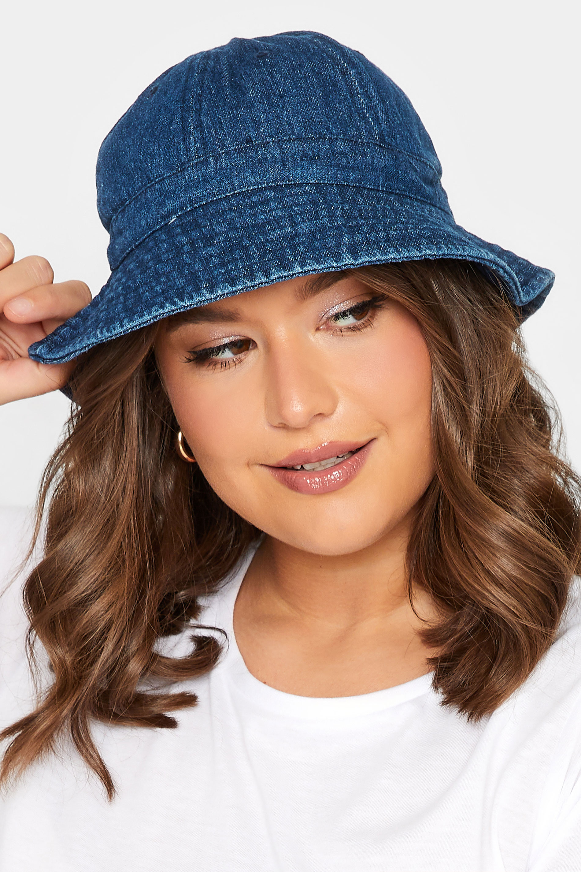 Indigo Blue Bucket Hat | Yours Clothing  1