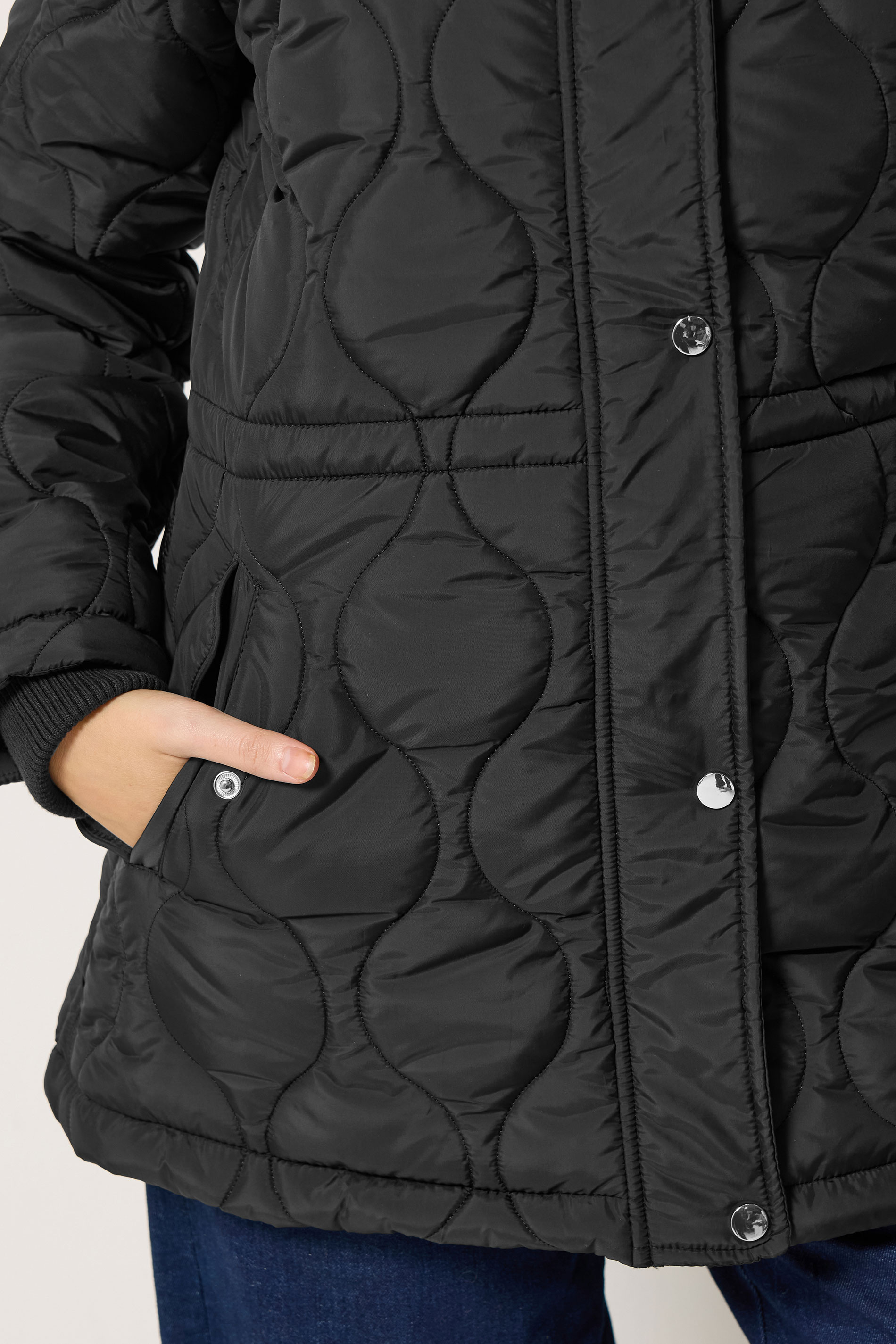 M&Co Black Quilted Jacket | M&Co 4