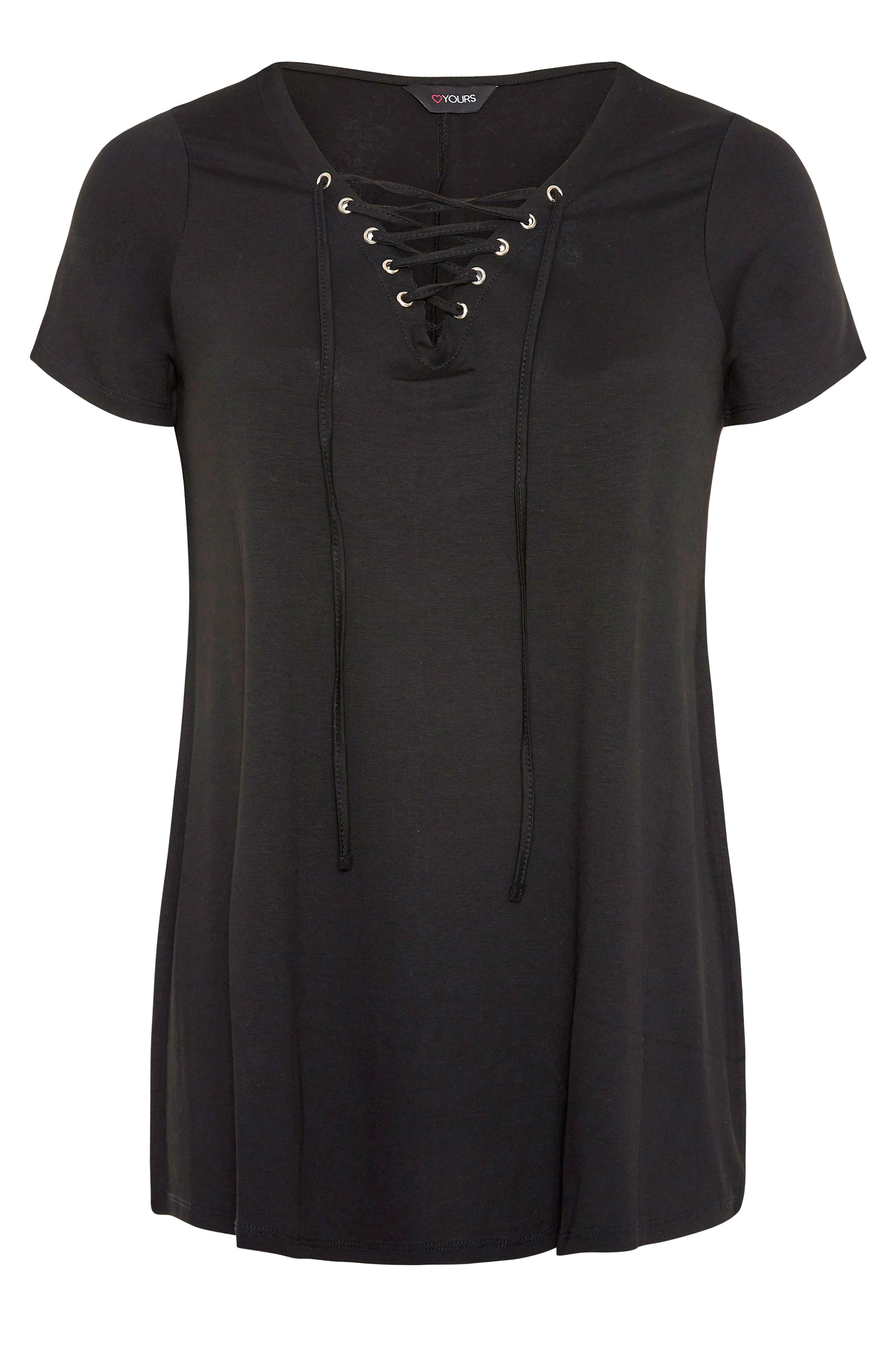 Bubble Gum Eyelet V Neck Top main image 1