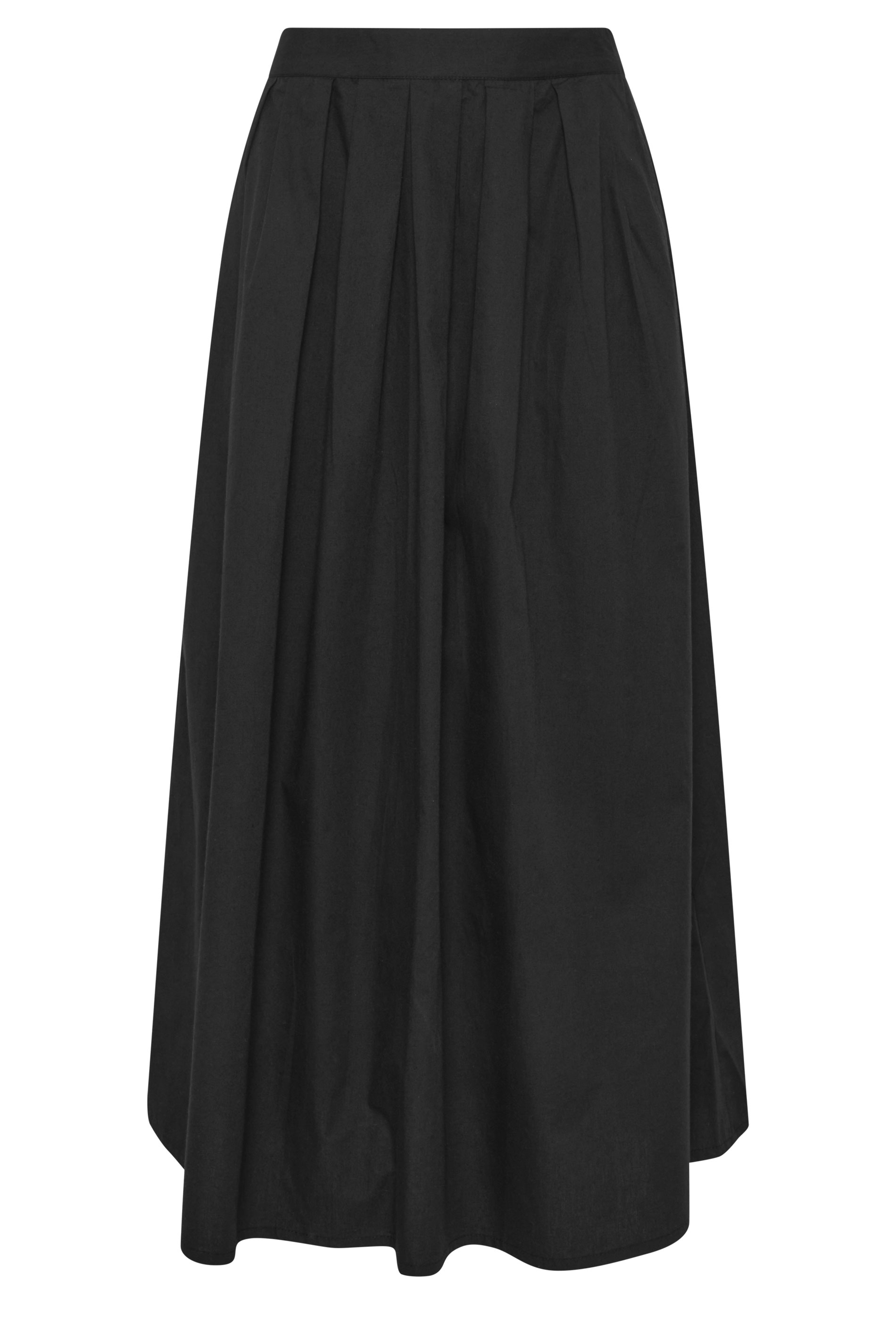 PixieGirl Petite Women's Black Cotton Poplin Maxi Skirt | PixieGirl 5