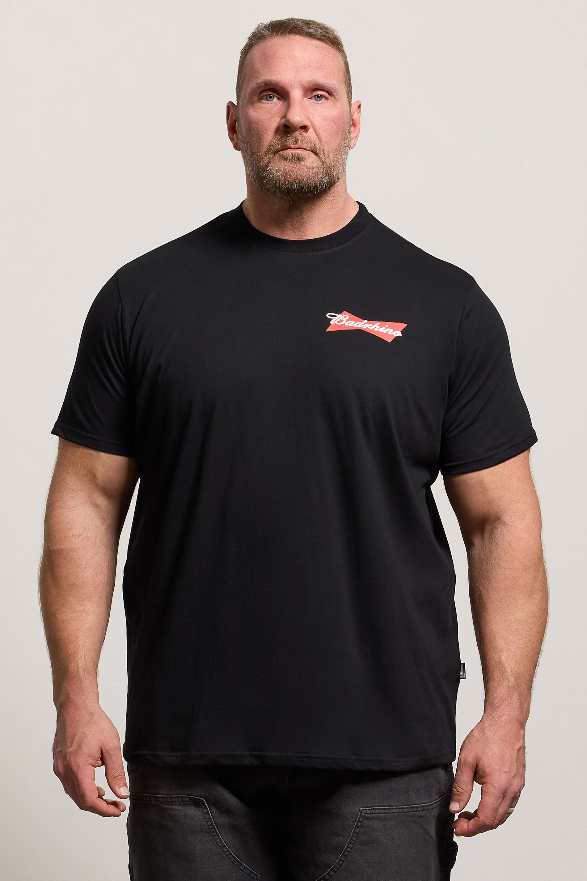 BadRhino Big & Tall Black Beer Graphic T-Shirt | BadRhino 3