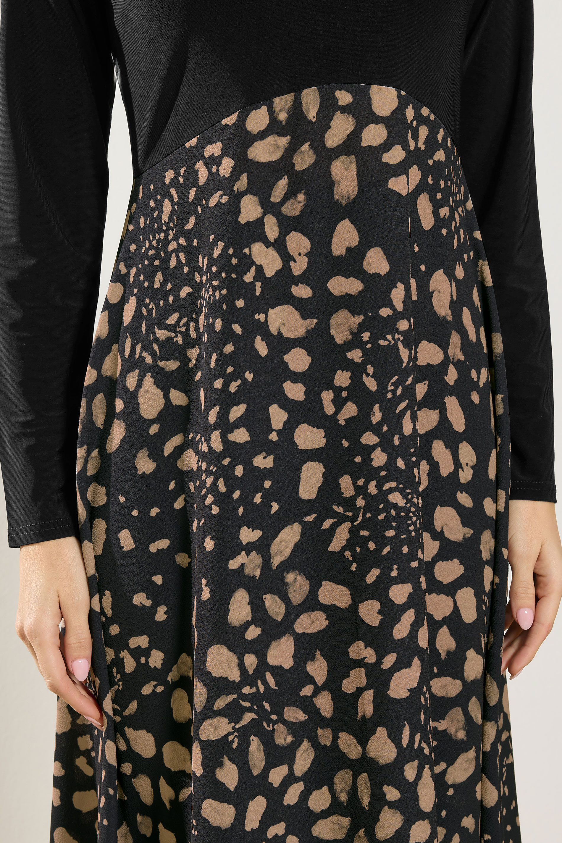 M&Co Black Abstract Print 2 In 1 Maxi Dress | M&Co 4