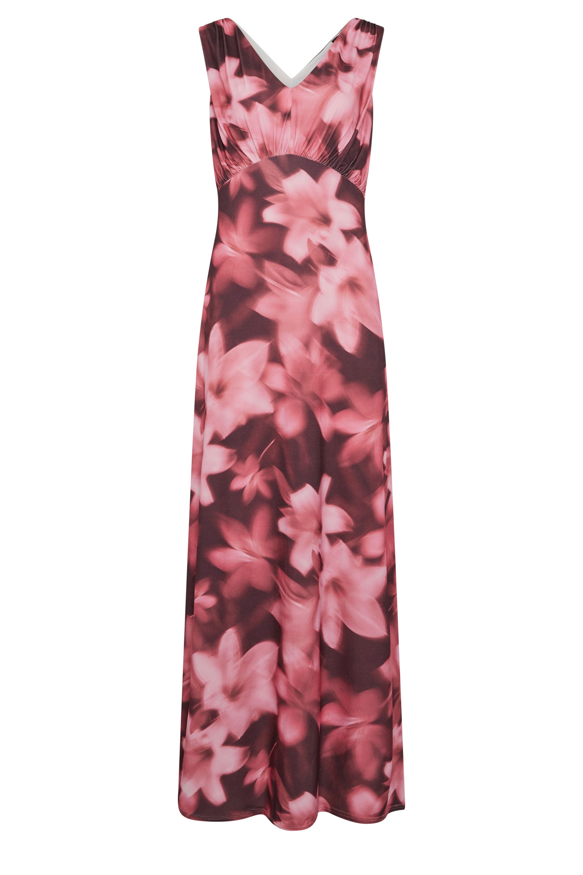 LTS Tall Women's Pink Floral Scarf Detail Maxi Dress | Long Tall Sally 7