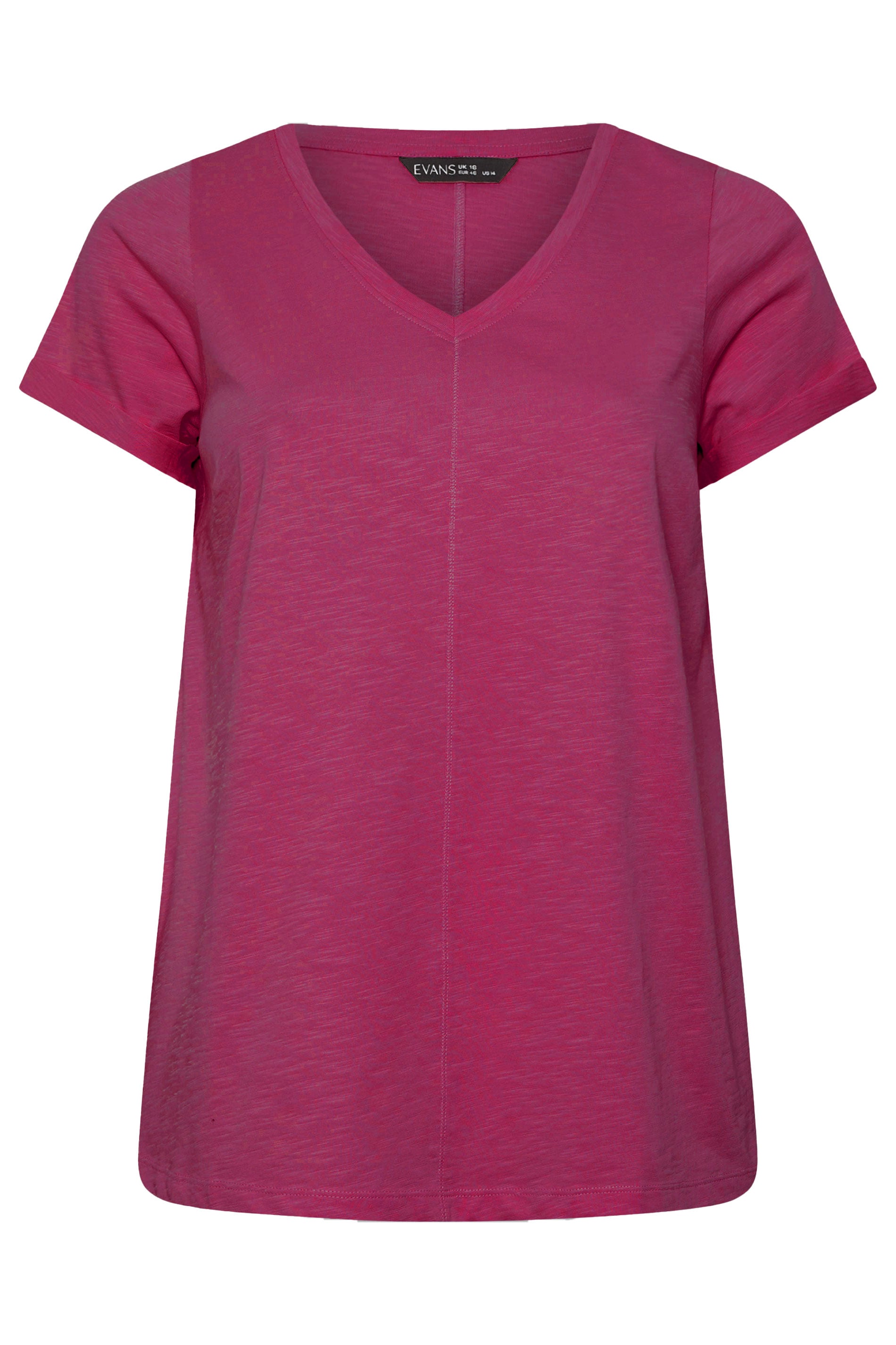 EVANS ESSENTIAL 3 Pack Black & Berry T-Shirts | Evans 9