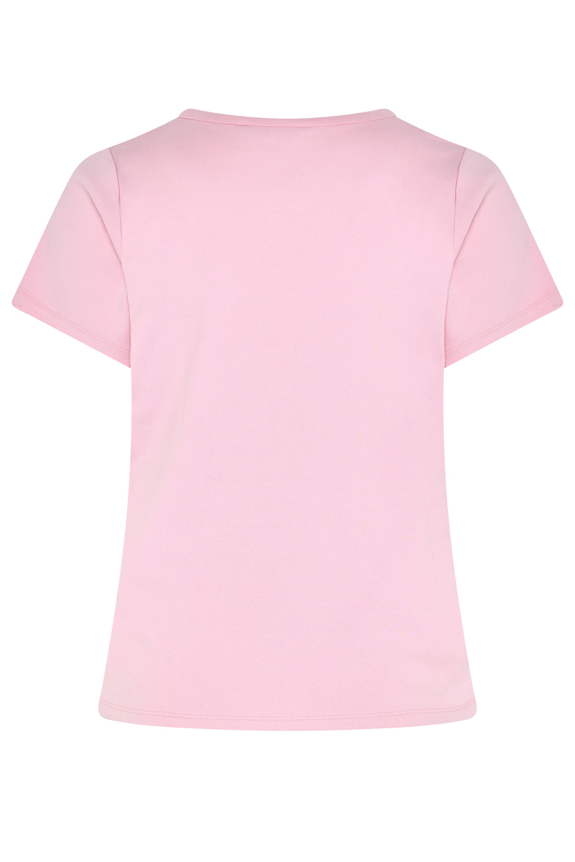 YOURS Plus Size Pink Interlock T-Shirt | Yours Clothing 6
