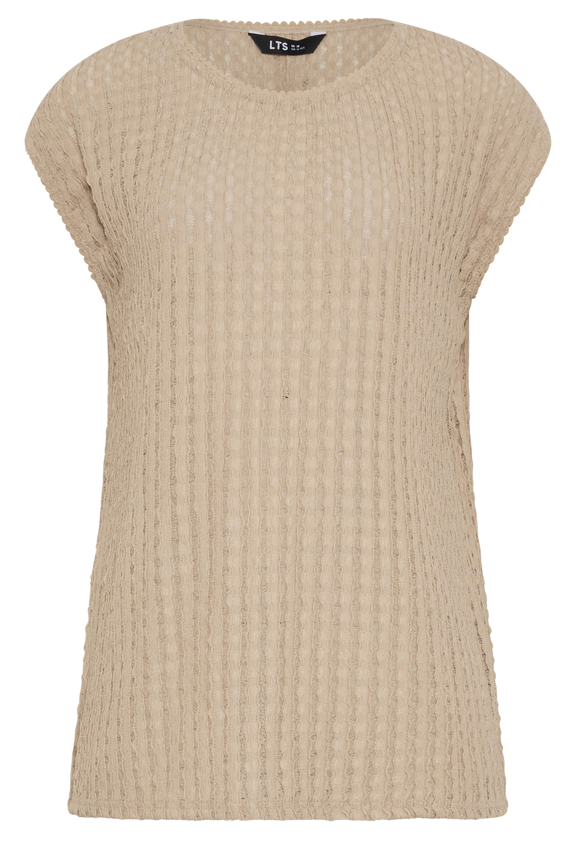 LTS Tall Women's Cream Textured Stripe Top | Long Tall Sally 5