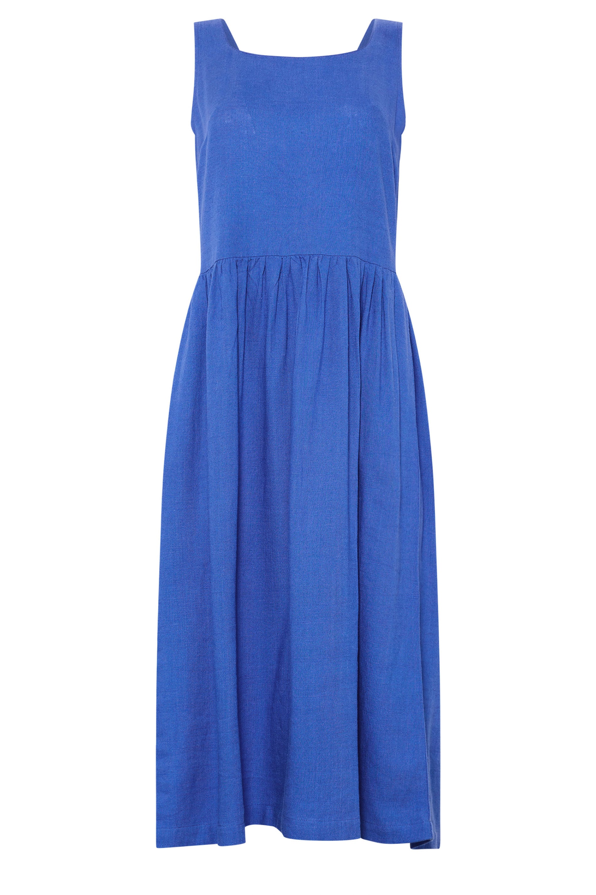 M&Co Blue Linen Midi Dress | M&Co 6