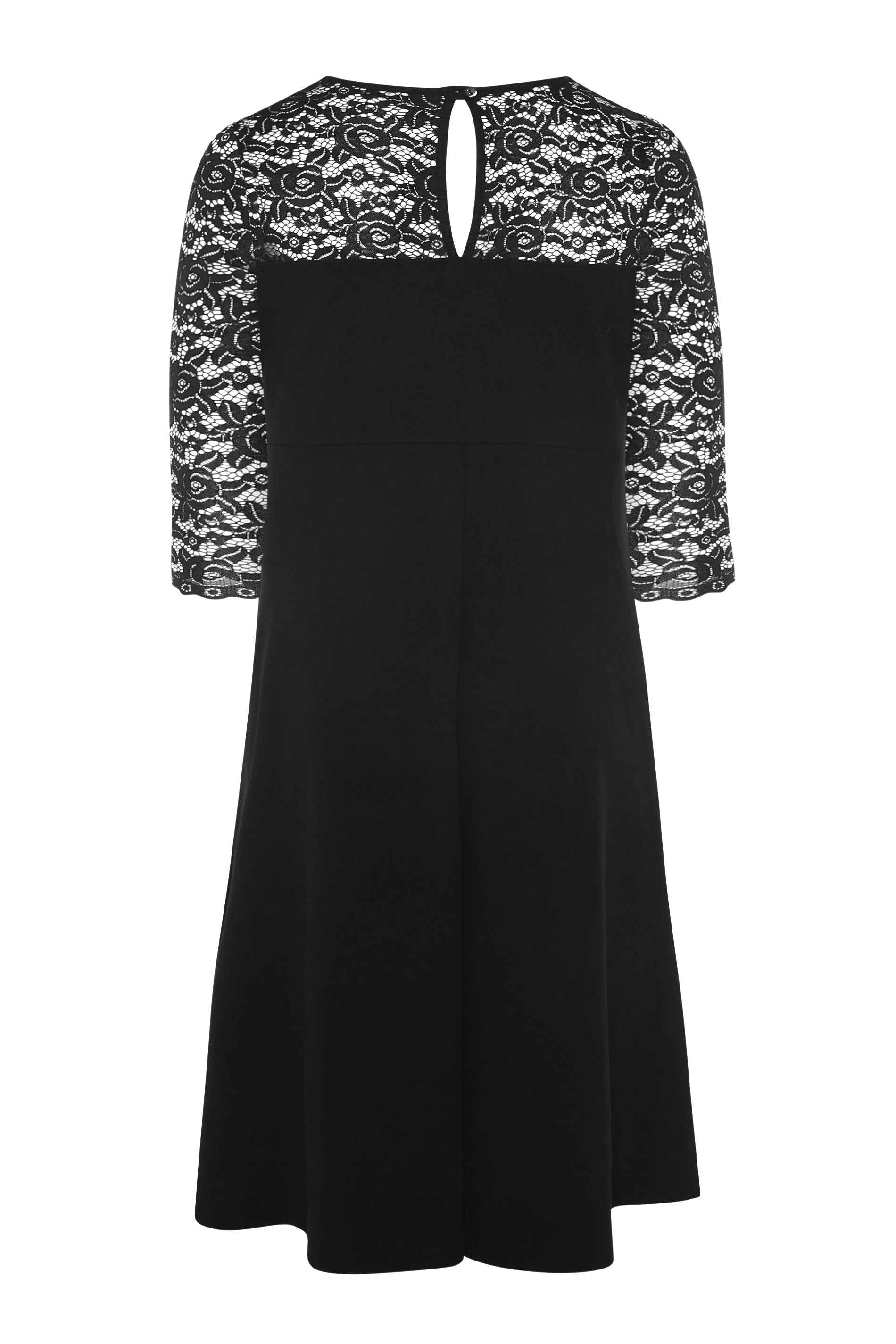 Black Lace Overlay Midi Dress – Highstreet Outlet UK
