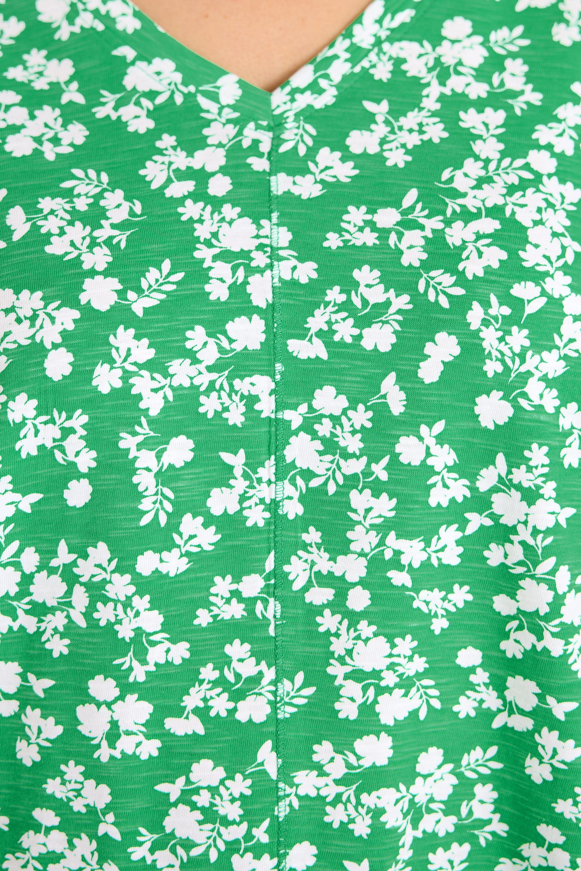 EVANS Plus Size Green Floral Pleat Front Top | Evans  4