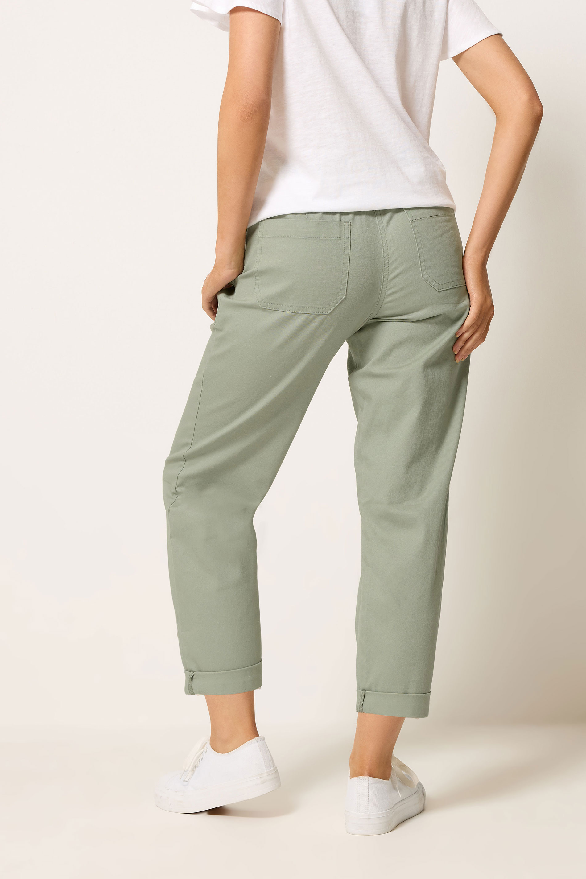 M&Co Sage Green Twill Carpenter Trousers | M&Co 2