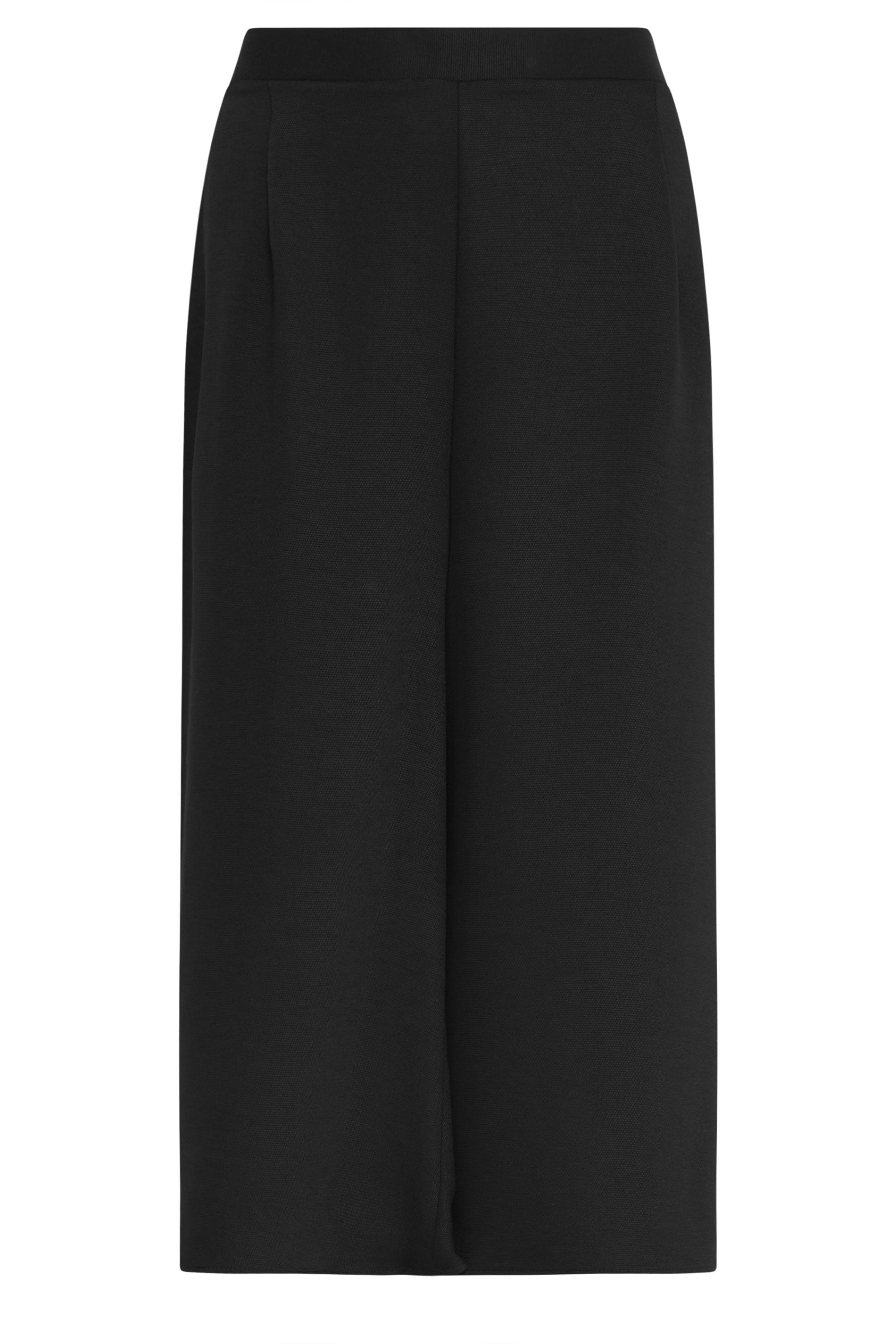 M&Co Black Wide Leg Cropped Trousers  5