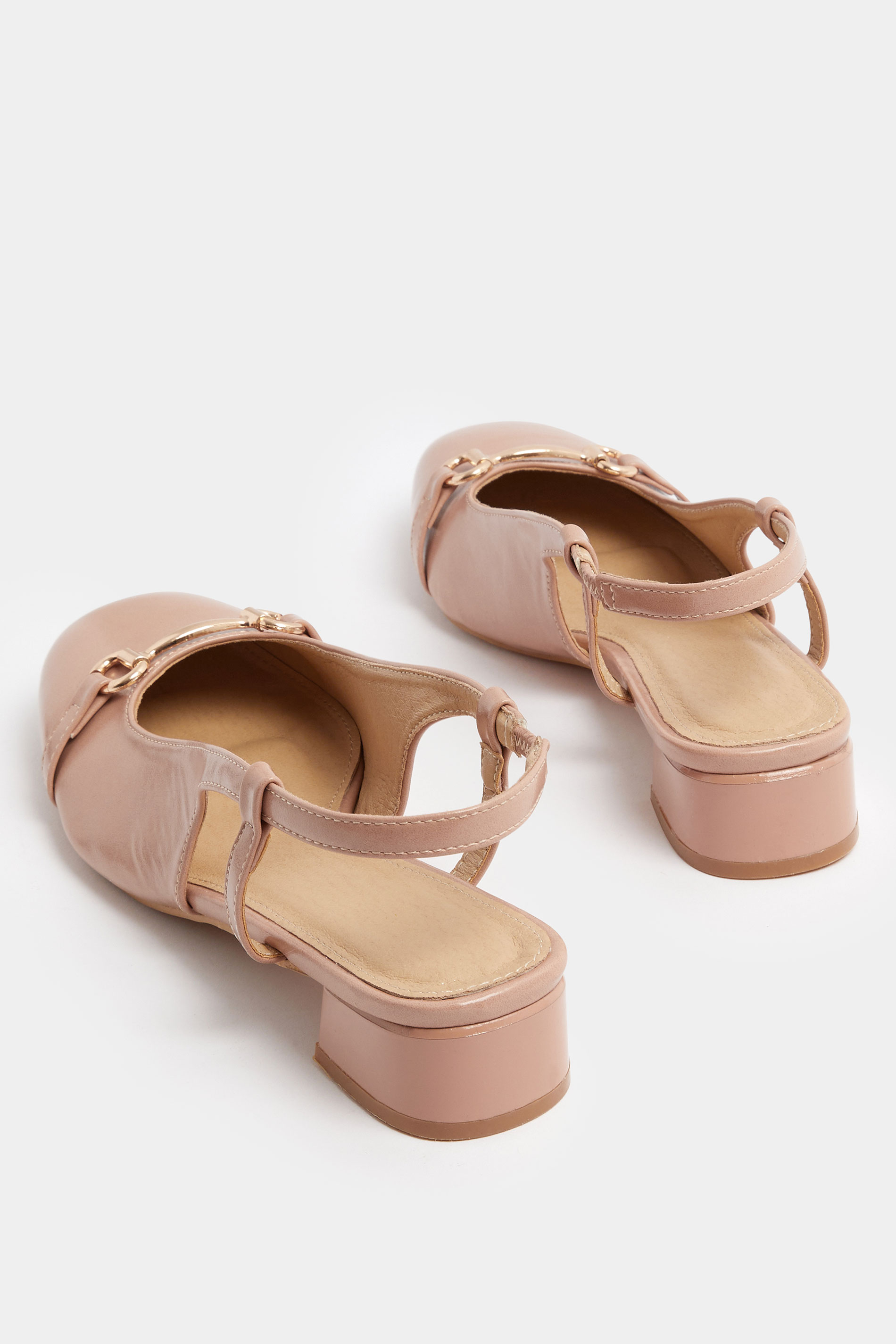 LTS Natural Brown Snaffle Slingback Heel In Standard Fit | Long Tall Sally 4