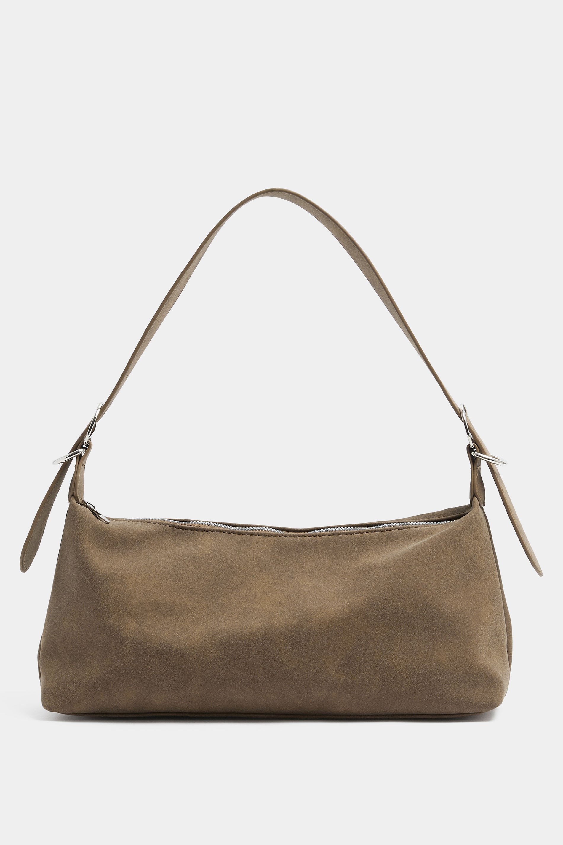 Natural Brown Faux Suede Tote Bag | Yours Clothing 3