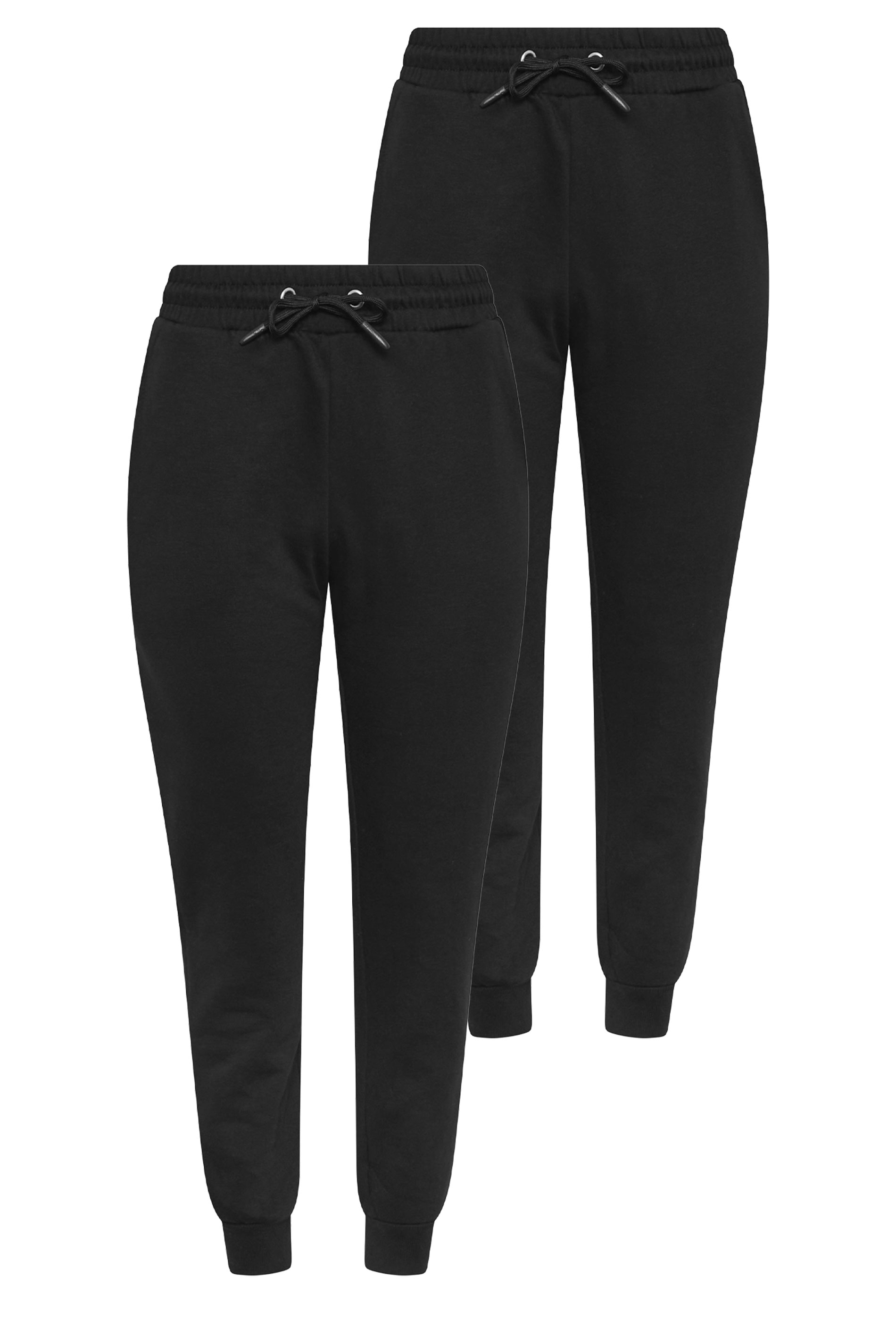 M&Co Petite 2 PACK Black Cuffed Joggers | M&Co 3
