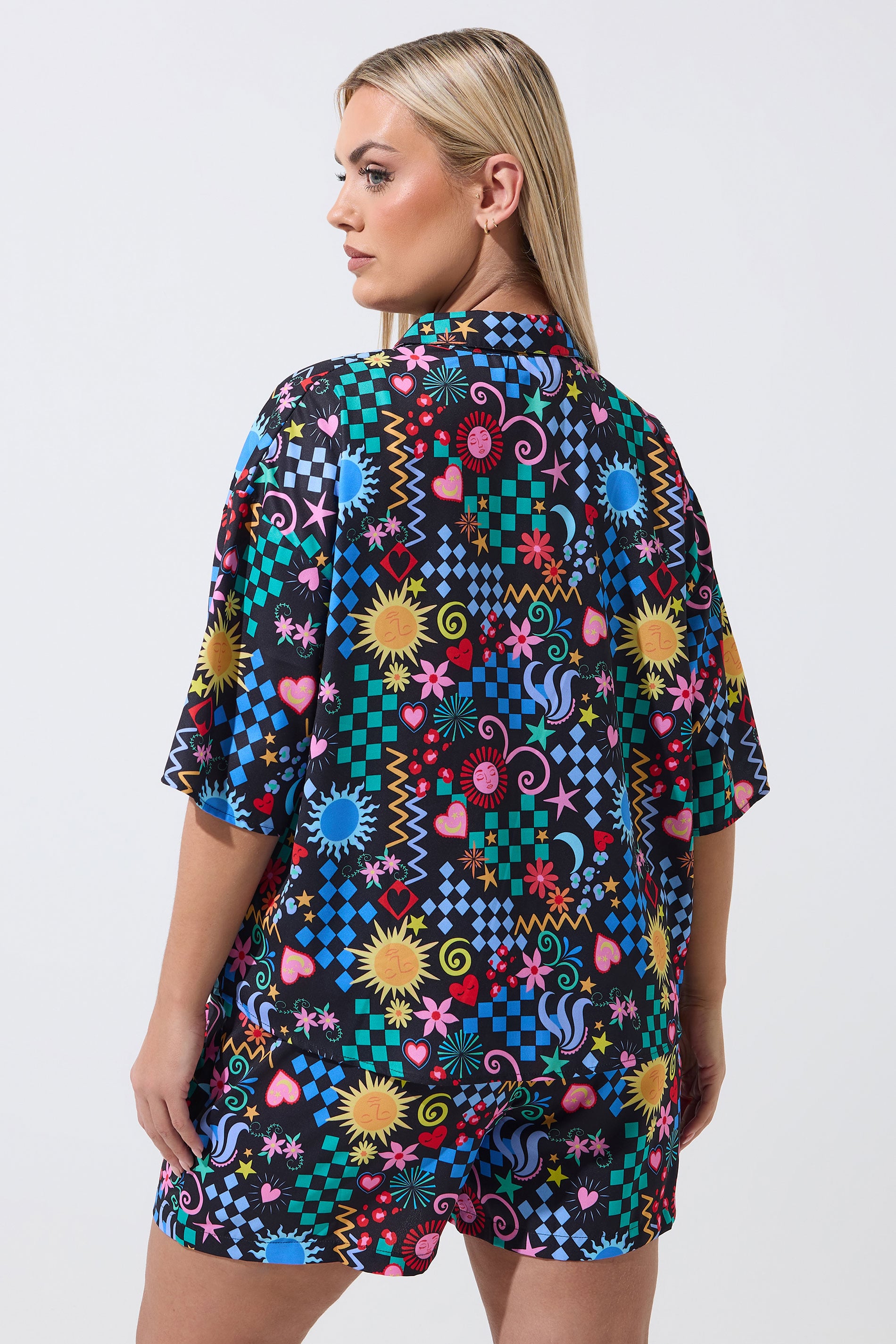 LIMITED COLLECTION Plus Size Black Mixed Print Shirt | Yours Clothing 2